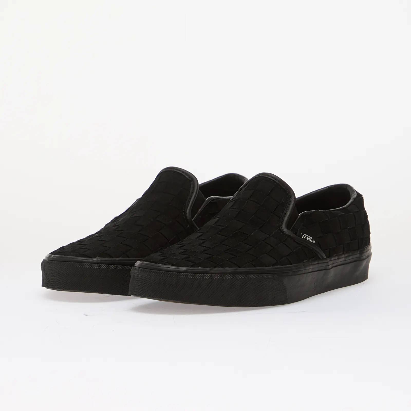 Men's sneakers and shoes Vans Classic Slip-On Woven Suede Black/ Black