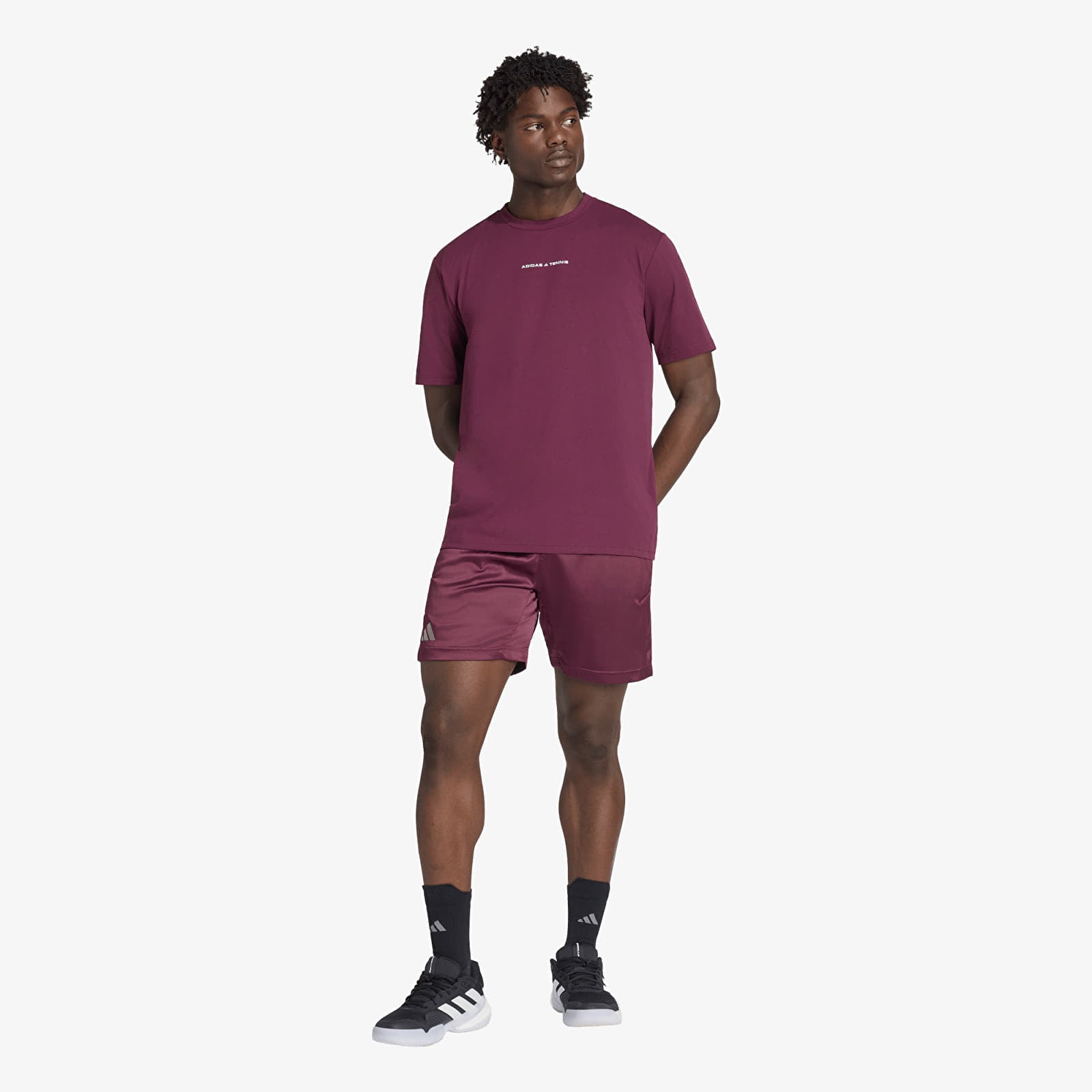 Shorts für Männer adidas Tennis CLIMACOOL Ergo Shorts PRO Maroon