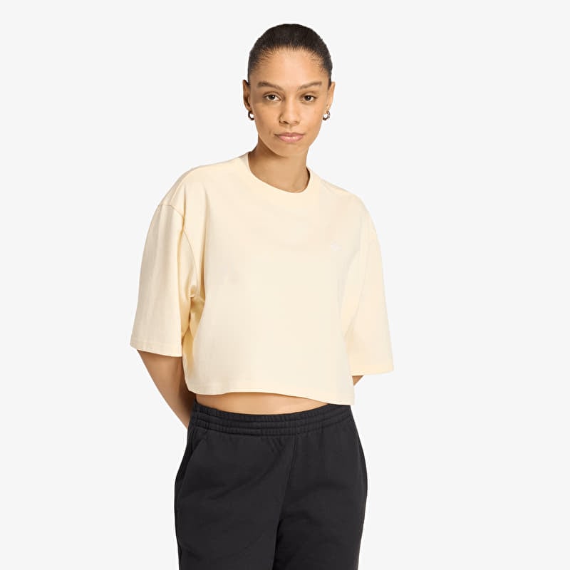 T-shirt adidas Essentials Crop T-shirt Warm Vanilla