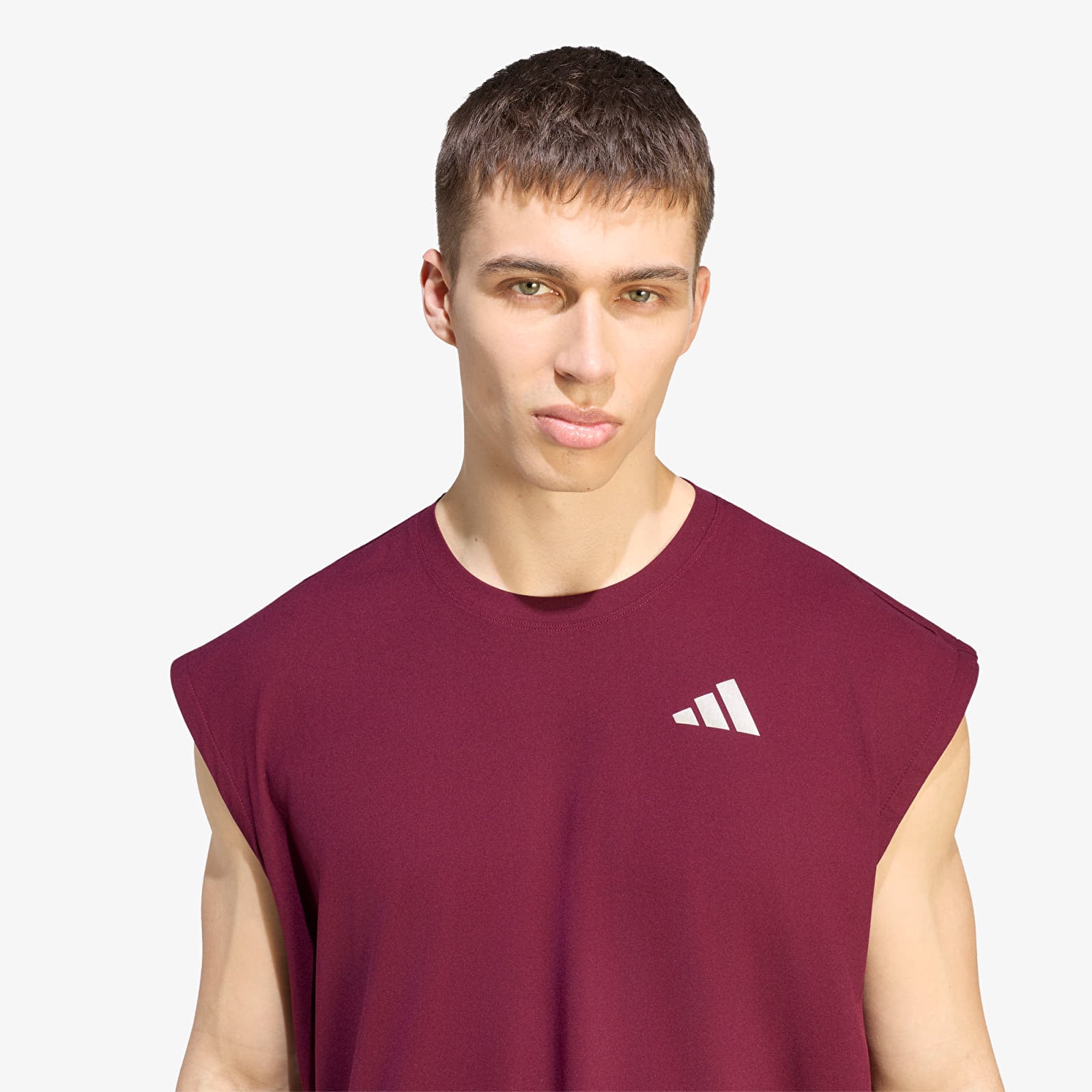 T-Shirts Männer adidas Tennis Climacool+ Oversized Sleeveless T-Shirt Maroon
