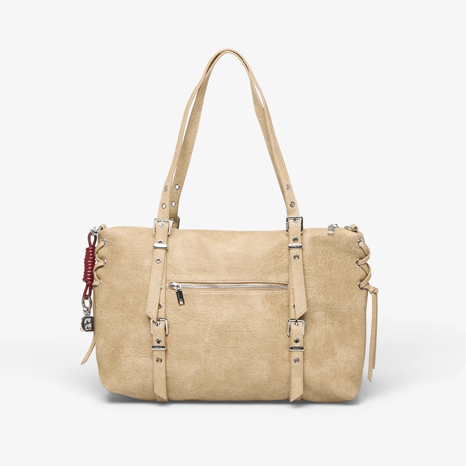 Handbags Desigual Half Logo Lanuza Bag White