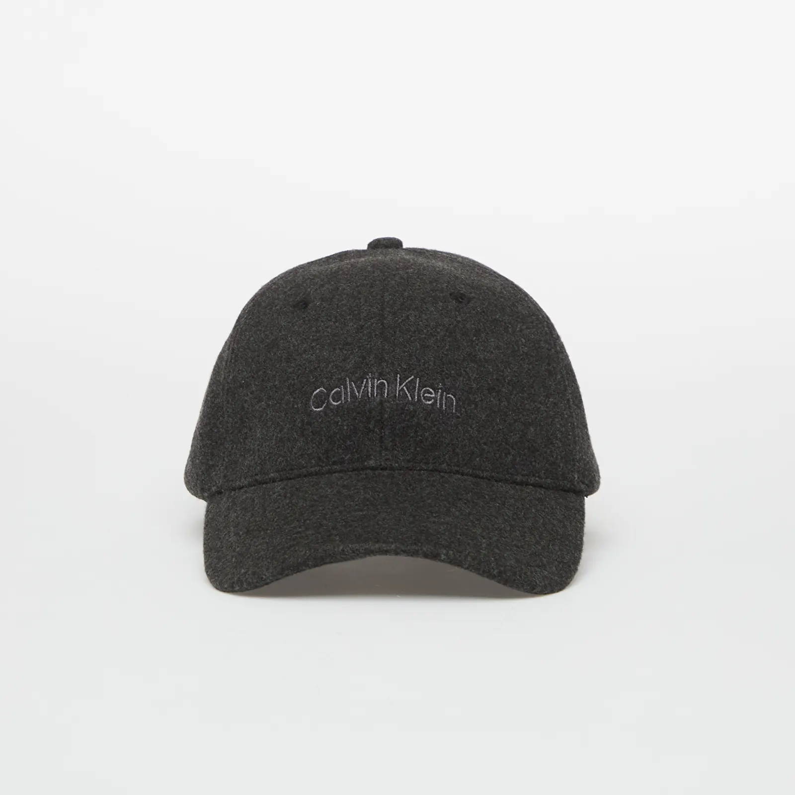 Kšiltovky Calvin Klein Embroidered Titlecase Logo Felt Black Heather