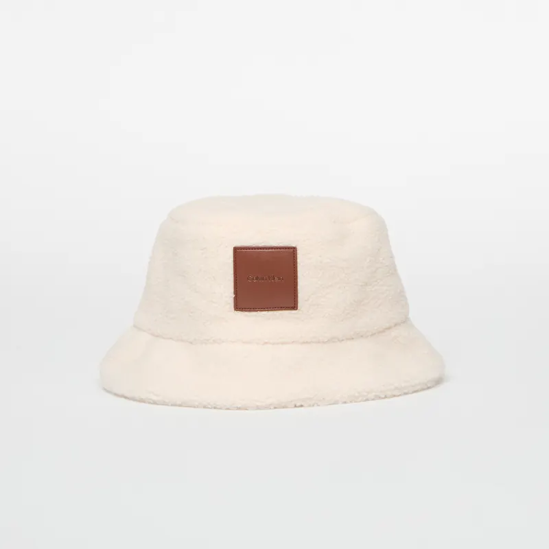 Sombrero Calvin Klein All-Over Sherpa W/ Patch Bucket BIRCH