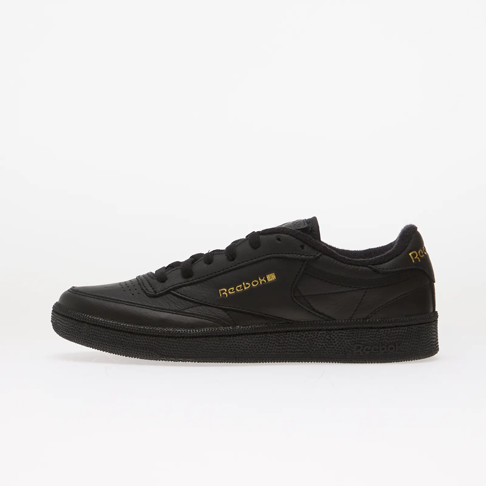 Мужские кроссовки Reebok Club C 85 Black/ Almostblack/ Gold