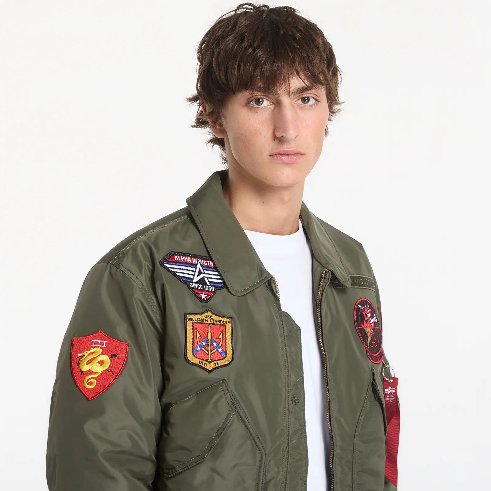 Muške bomber jakne Alpha Industries CWU-45/P Devils Brigade Dark Olive