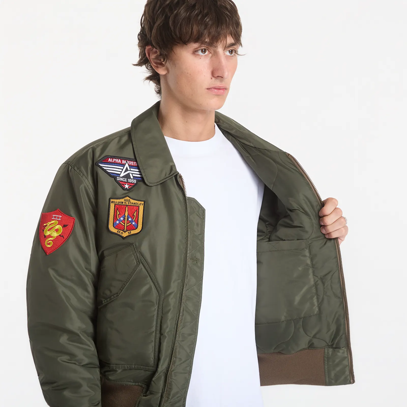 Muške bomber jakne Alpha Industries CWU-45/P Devils Brigade Dark Olive