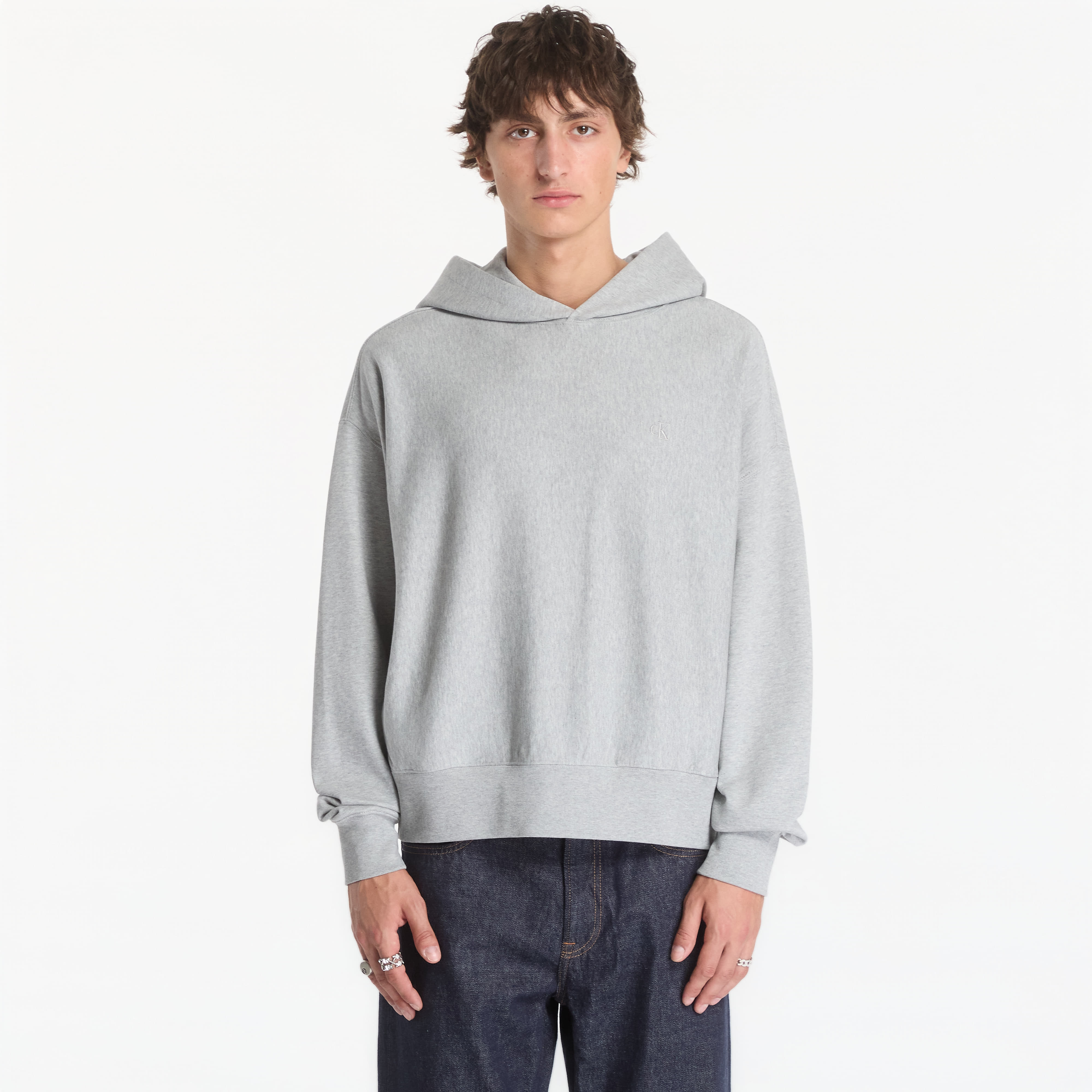Суитшърт Calvin Klein Jeans Ls Prmtrry 90s Bck M Heather XL
