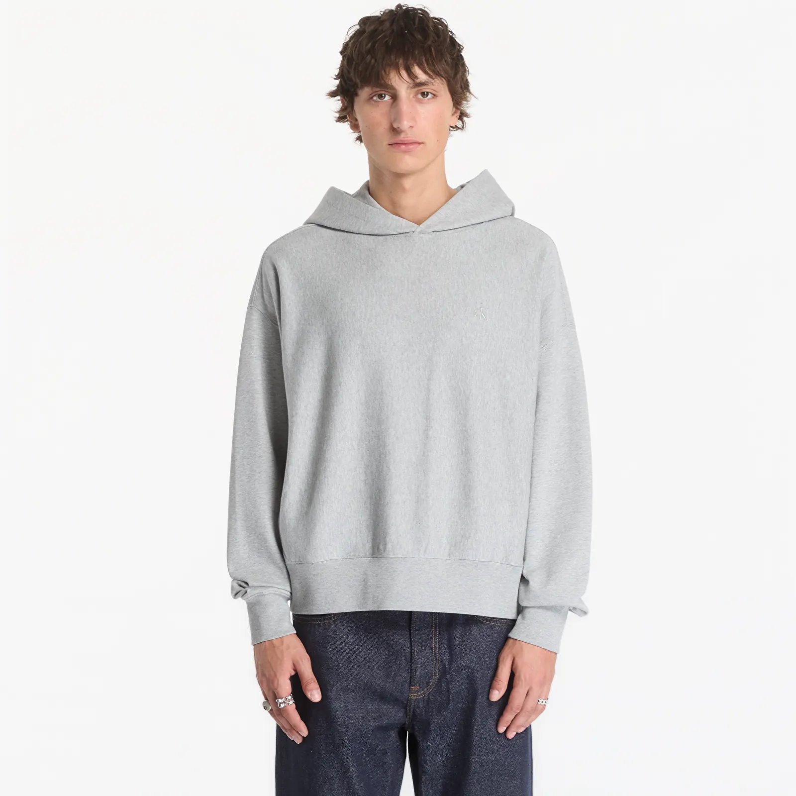 Мъжки суичъри Calvin Klein Jeans Ls Prmtrry 90s Bck M Heather