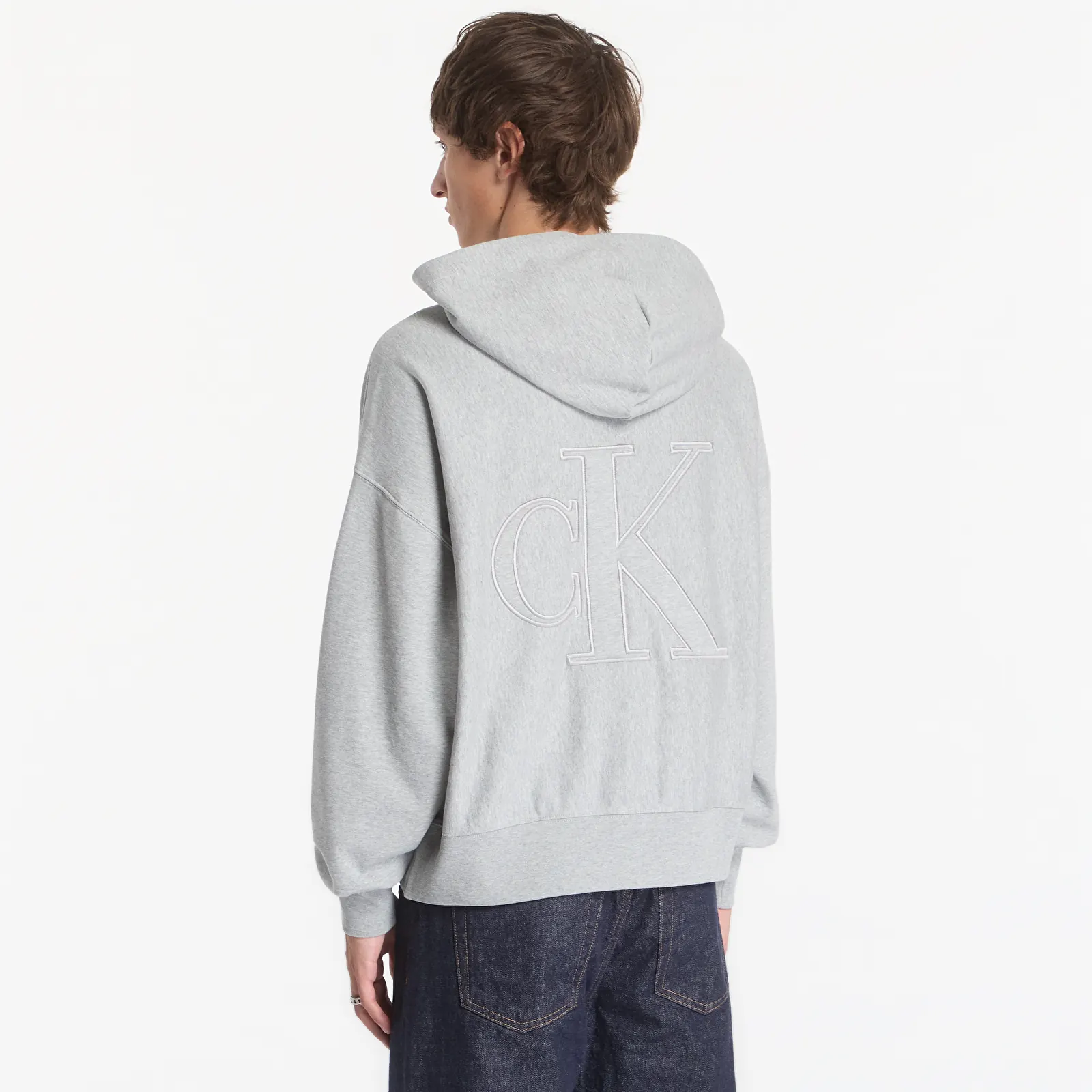Мъжки суичъри Calvin Klein Jeans Ls Prmtrry 90s Bck M Heather