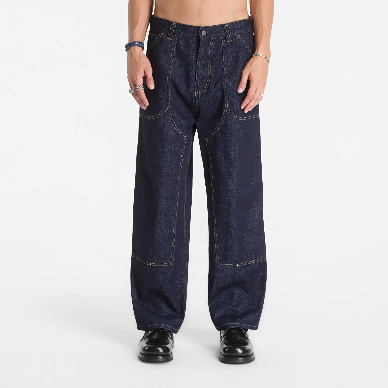 Jeans för män Carhartt WIP Oakland Pant UNISEX Blue Rinsed