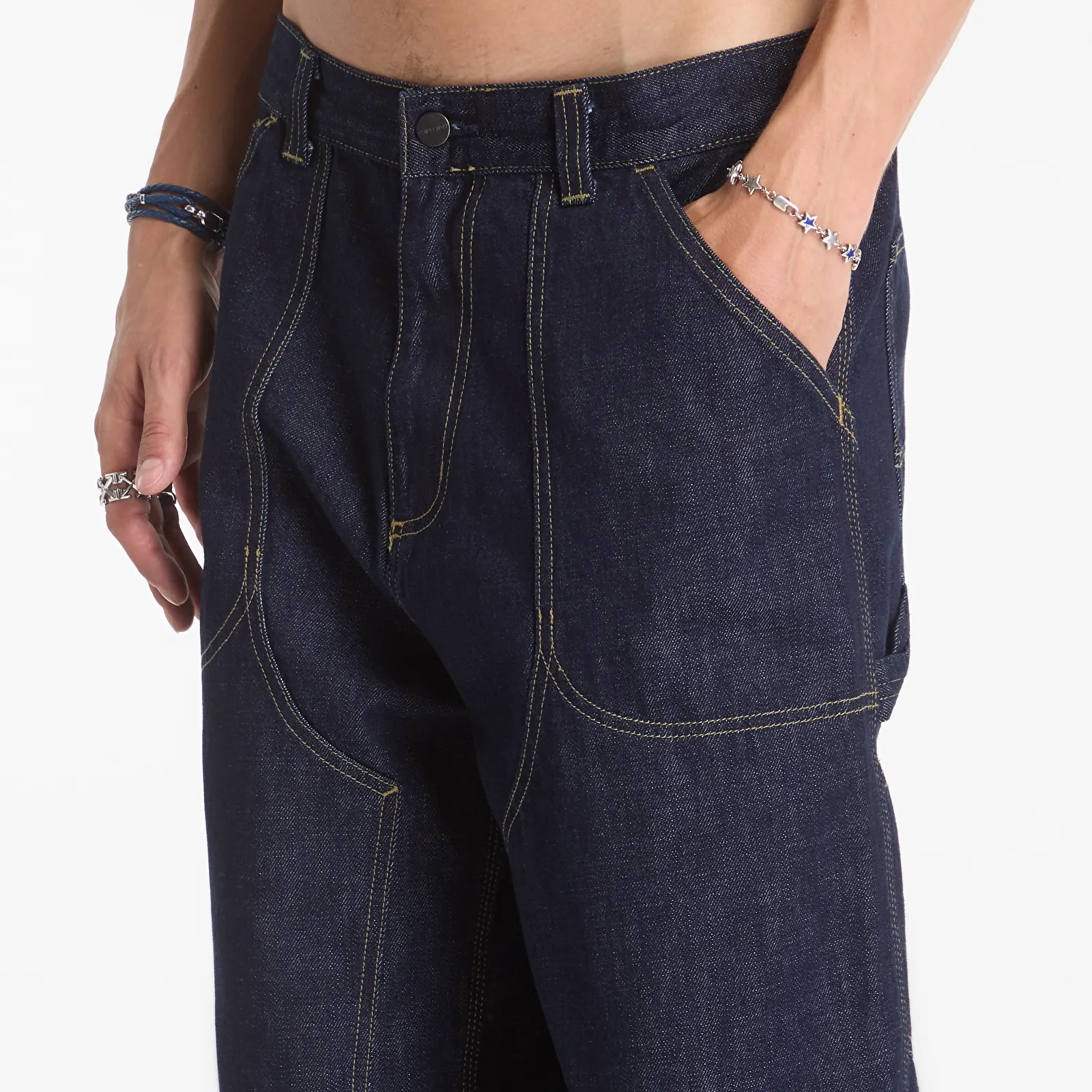Jeans för män Carhartt WIP Oakland Pant UNISEX Blue Rinsed