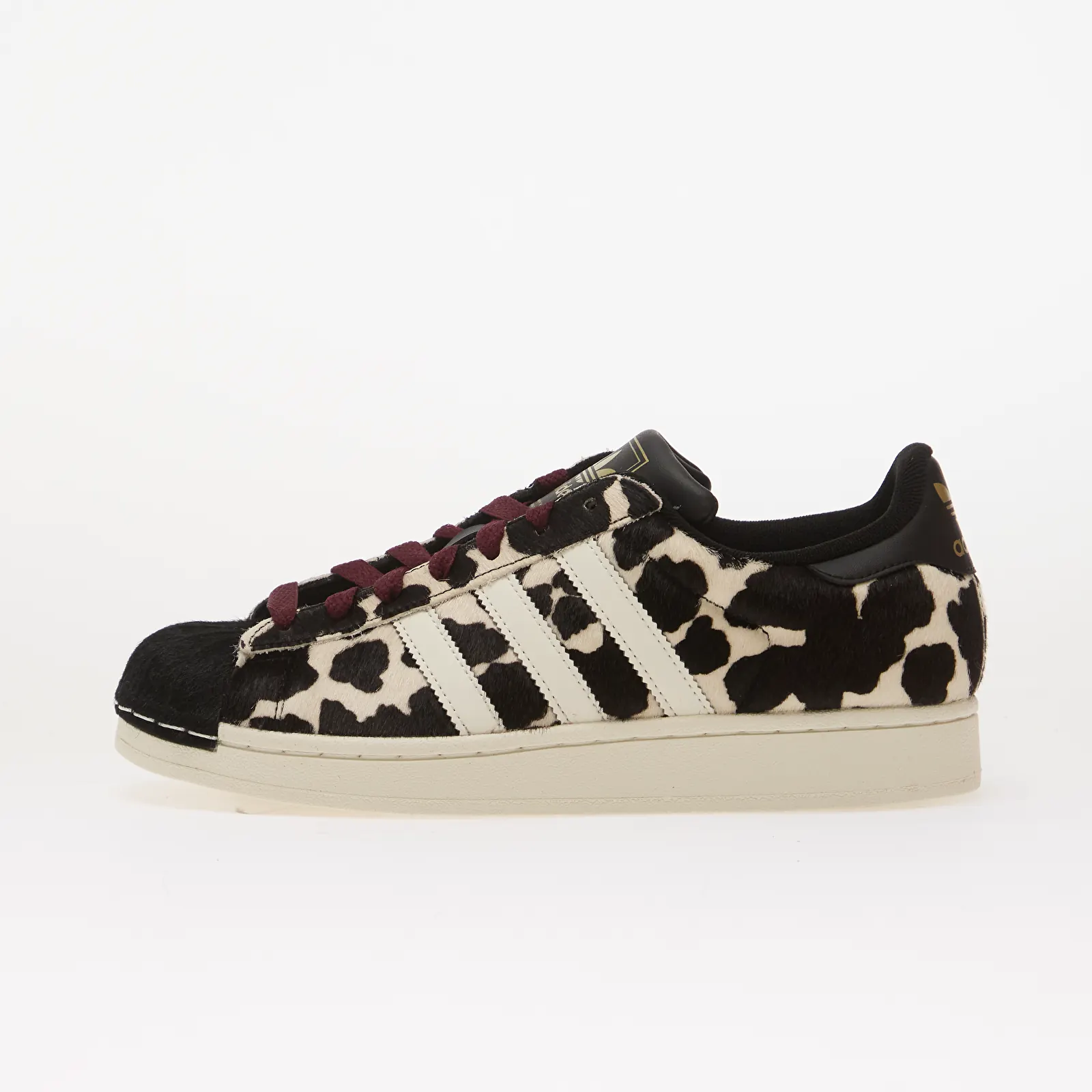 Women's sneakers and shoes adidas Superstar II Core Black/ Off White/ Maroon