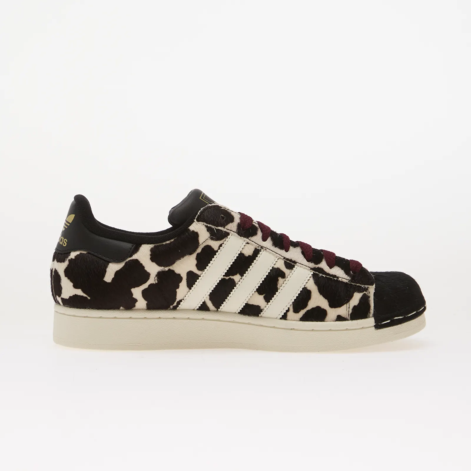 Women's sneakers and shoes adidas Superstar II Core Black/ Off White/ Maroon