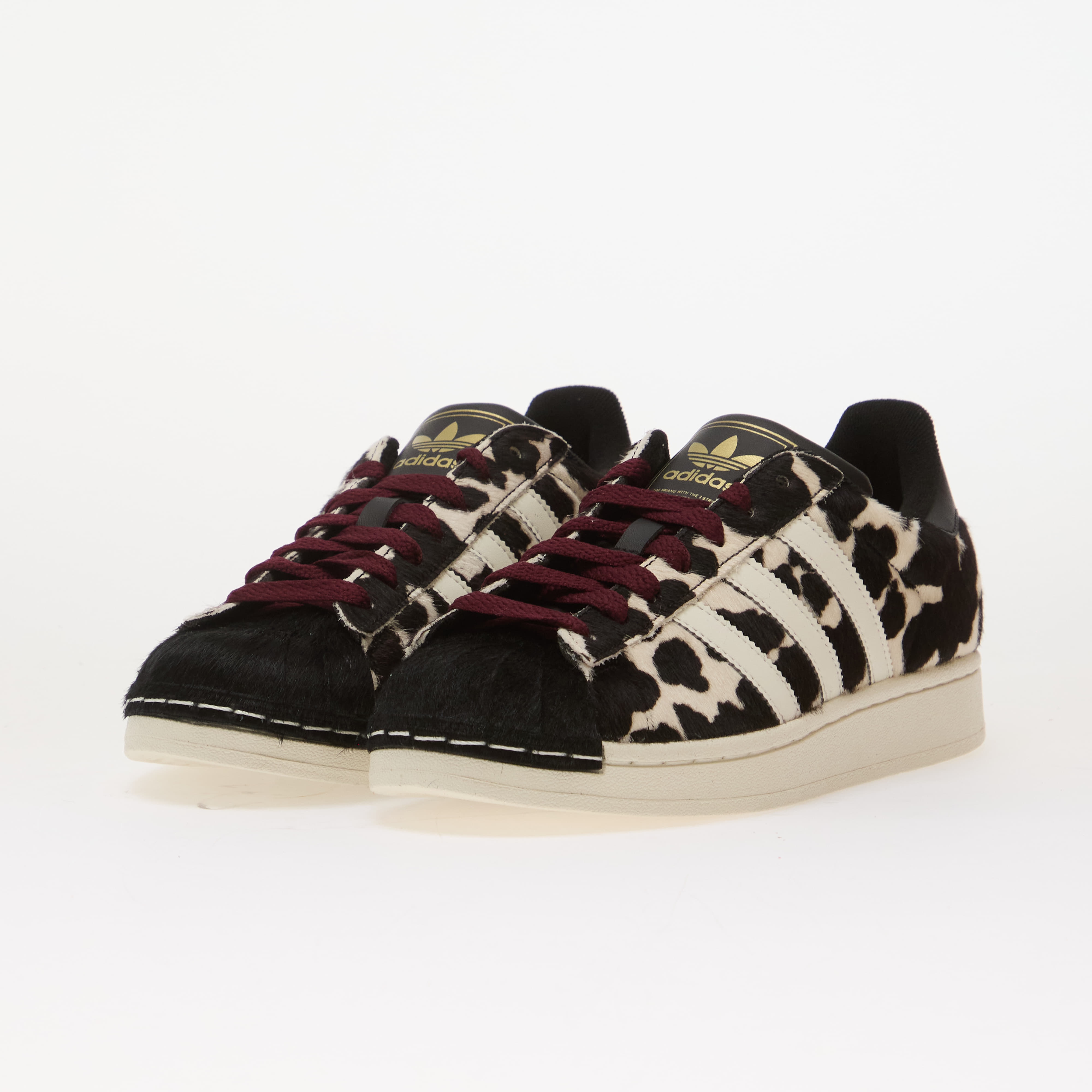 adidas Originals adidas Superstar II Core Black/ Off White/ Maroon 4.5 - 6