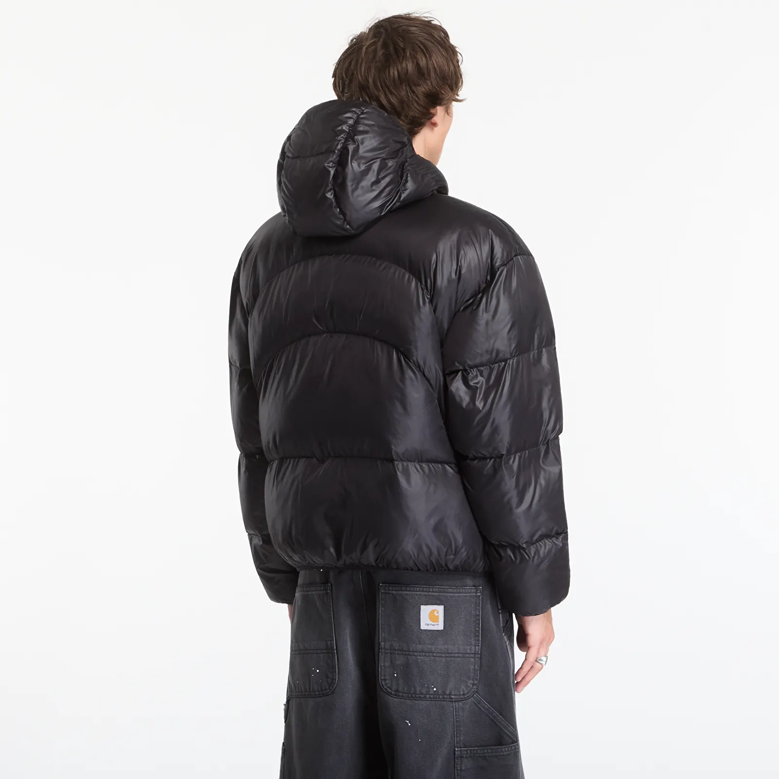 Men's down jackets Vans Hawkings Puffer Black