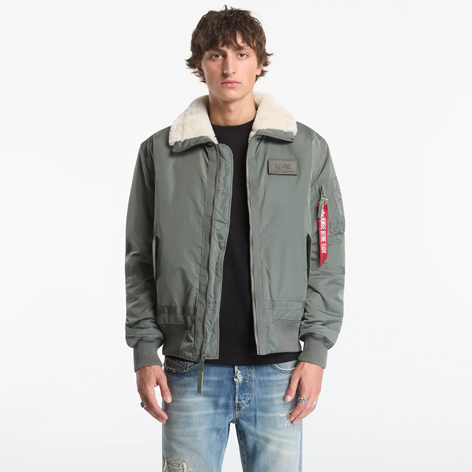 Pánske bundy Alpha Industries B-15 III TT Two Tone Sage-Green