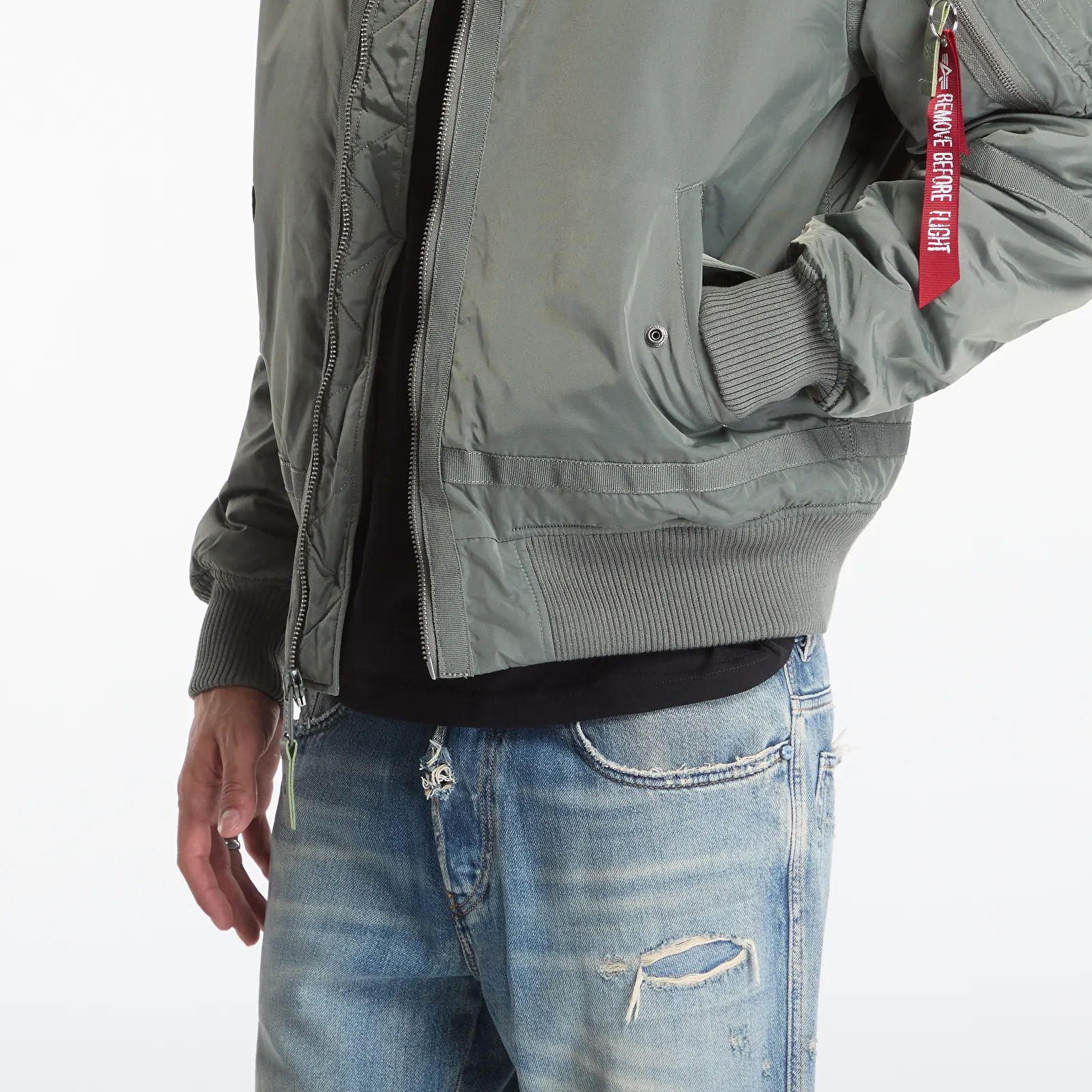 Pánske bundy Alpha Industries B-15 III TT Two Tone Sage-Green