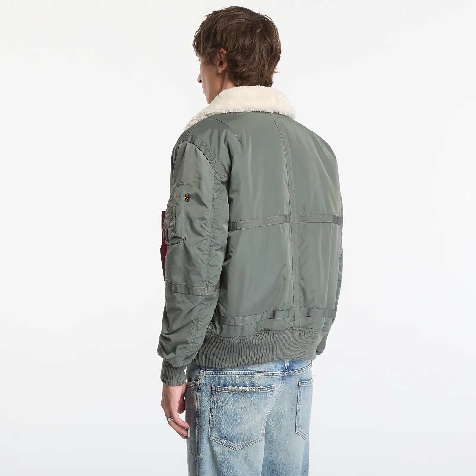 Pánske bundy Alpha Industries B-15 III TT Two Tone Sage-Green