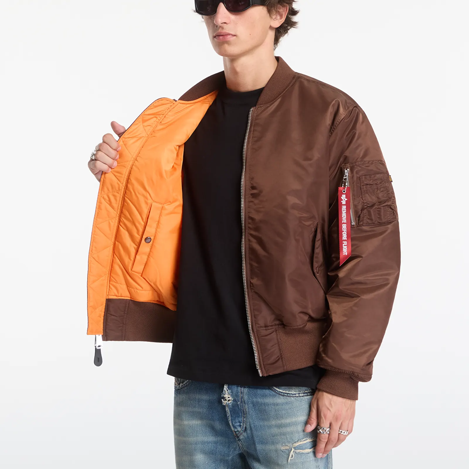 Men's bombers Alpha Industries MA-1 Heritage Powder Brown