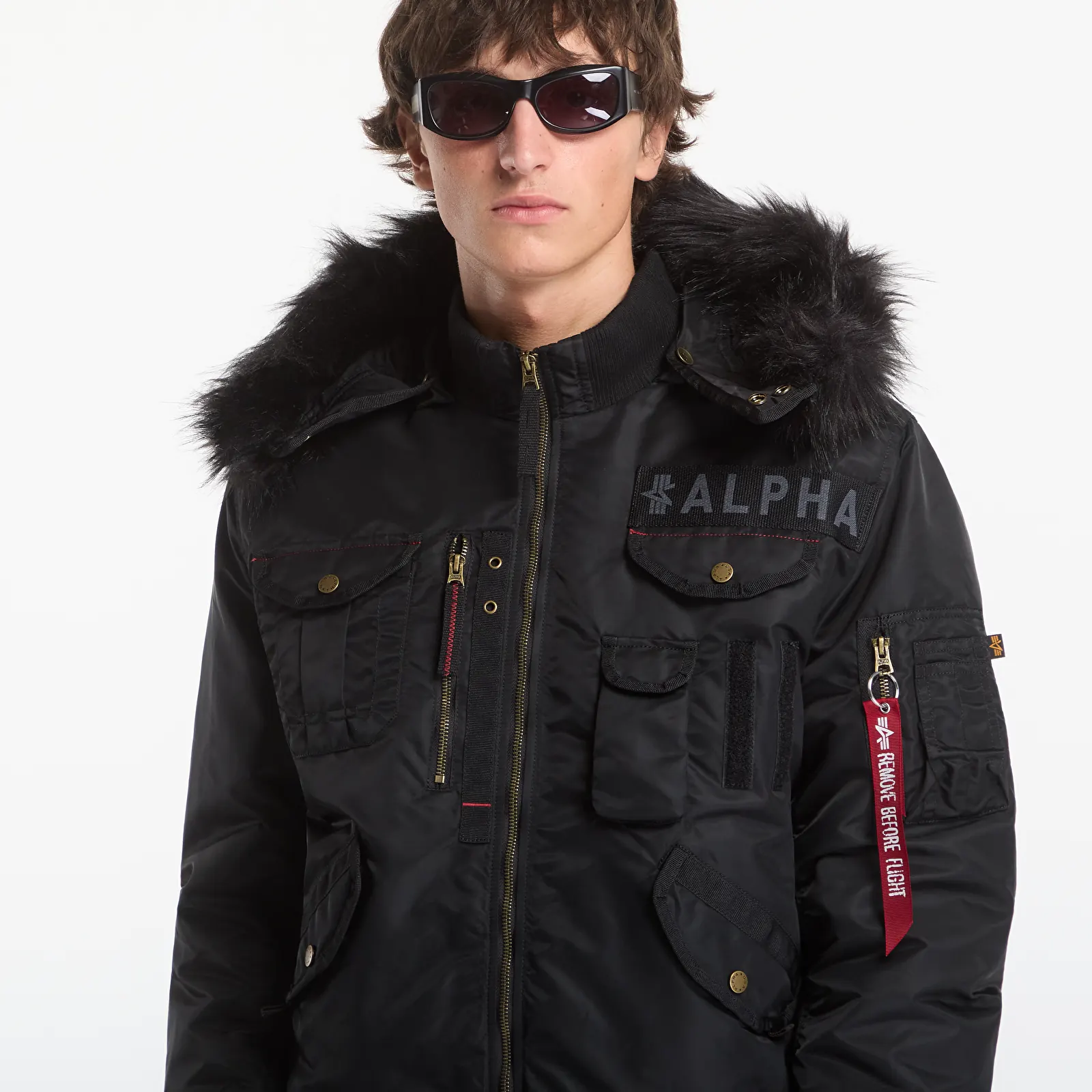 Pánské bundy Alpha Industries Deflector Black