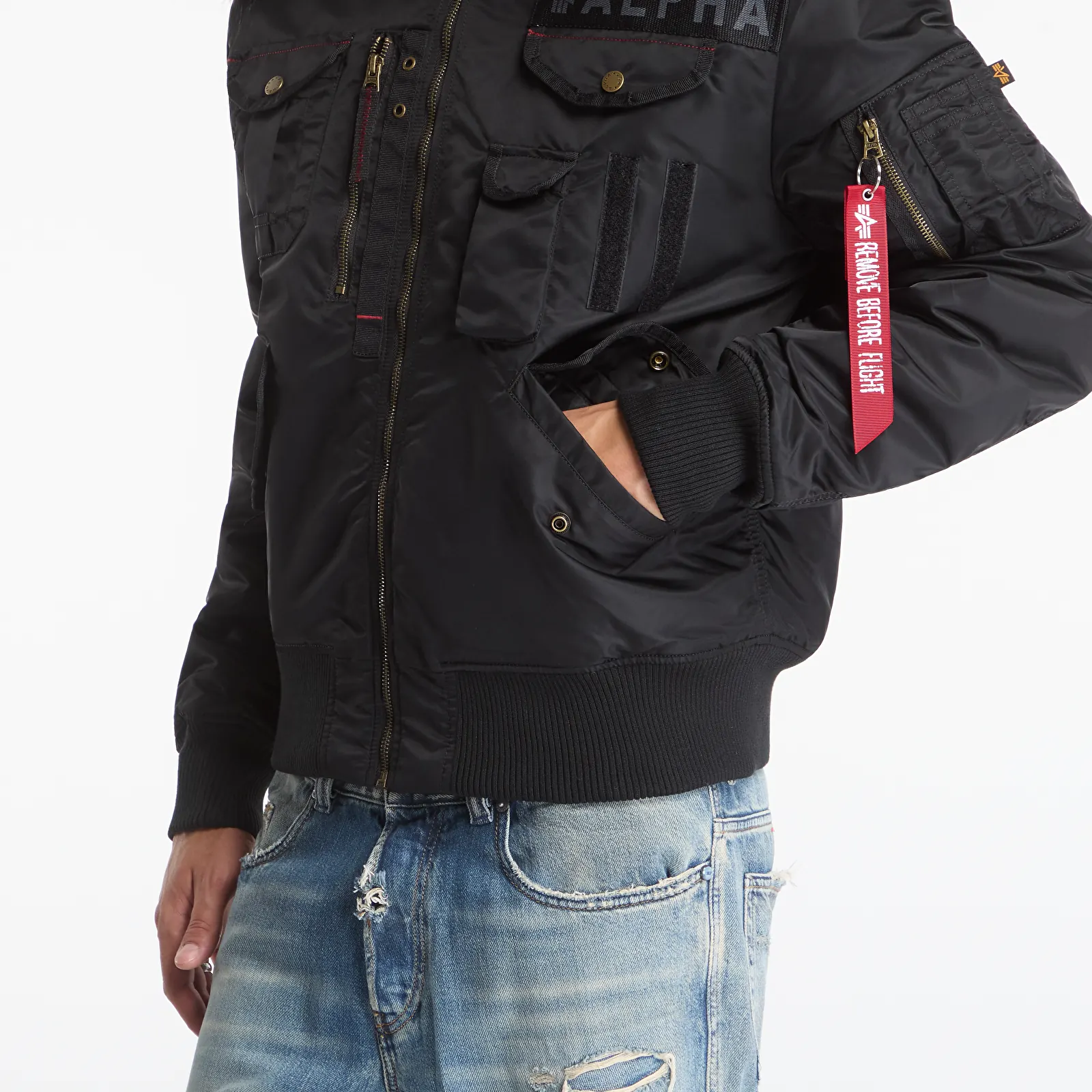 Pánské bundy Alpha Industries Deflector Black