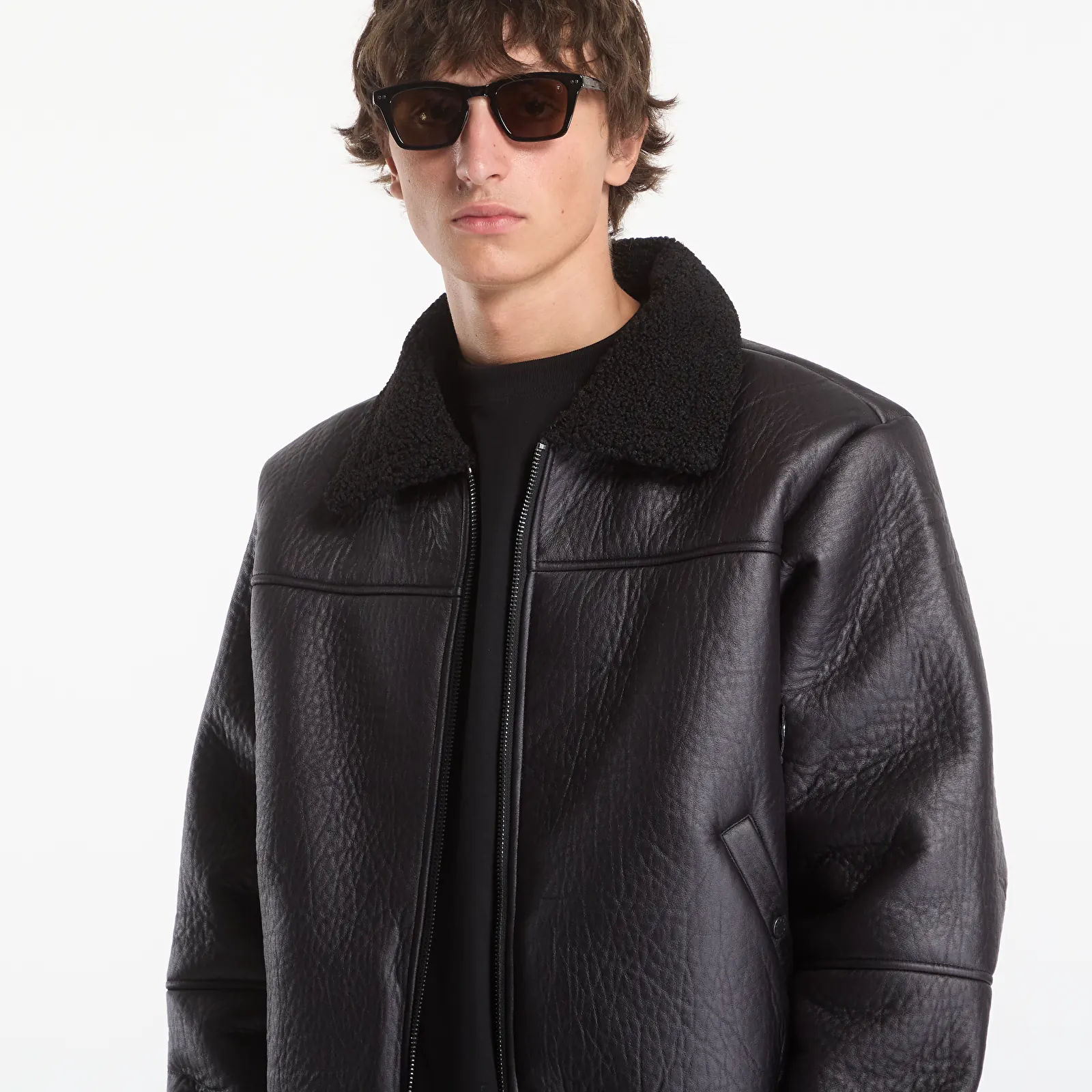 Pánske bundy Alpha Industries B-15 Modified Black/ Black