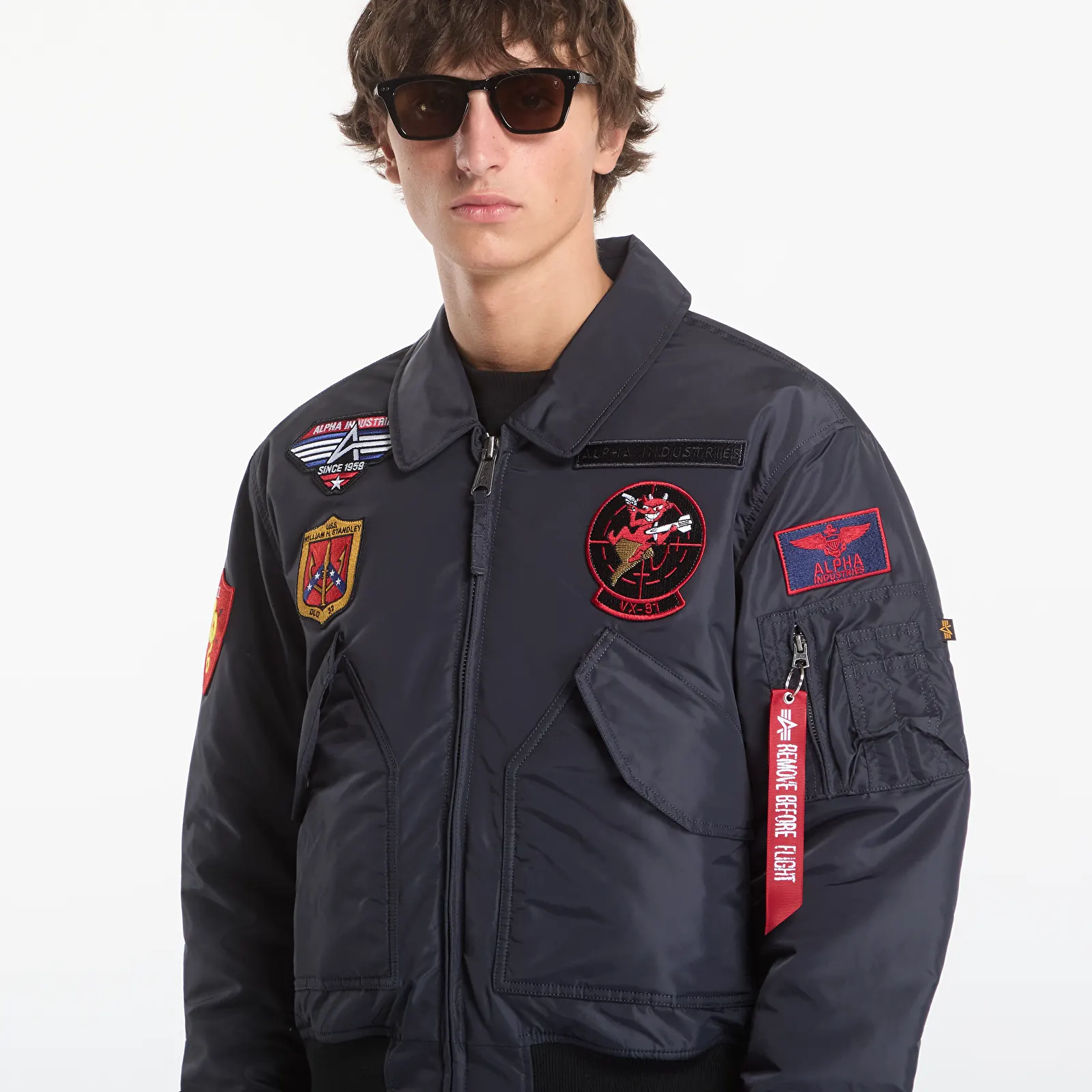 Pánske bundy Alpha Industries CWU-45/P Devils Brigade Iron Grey