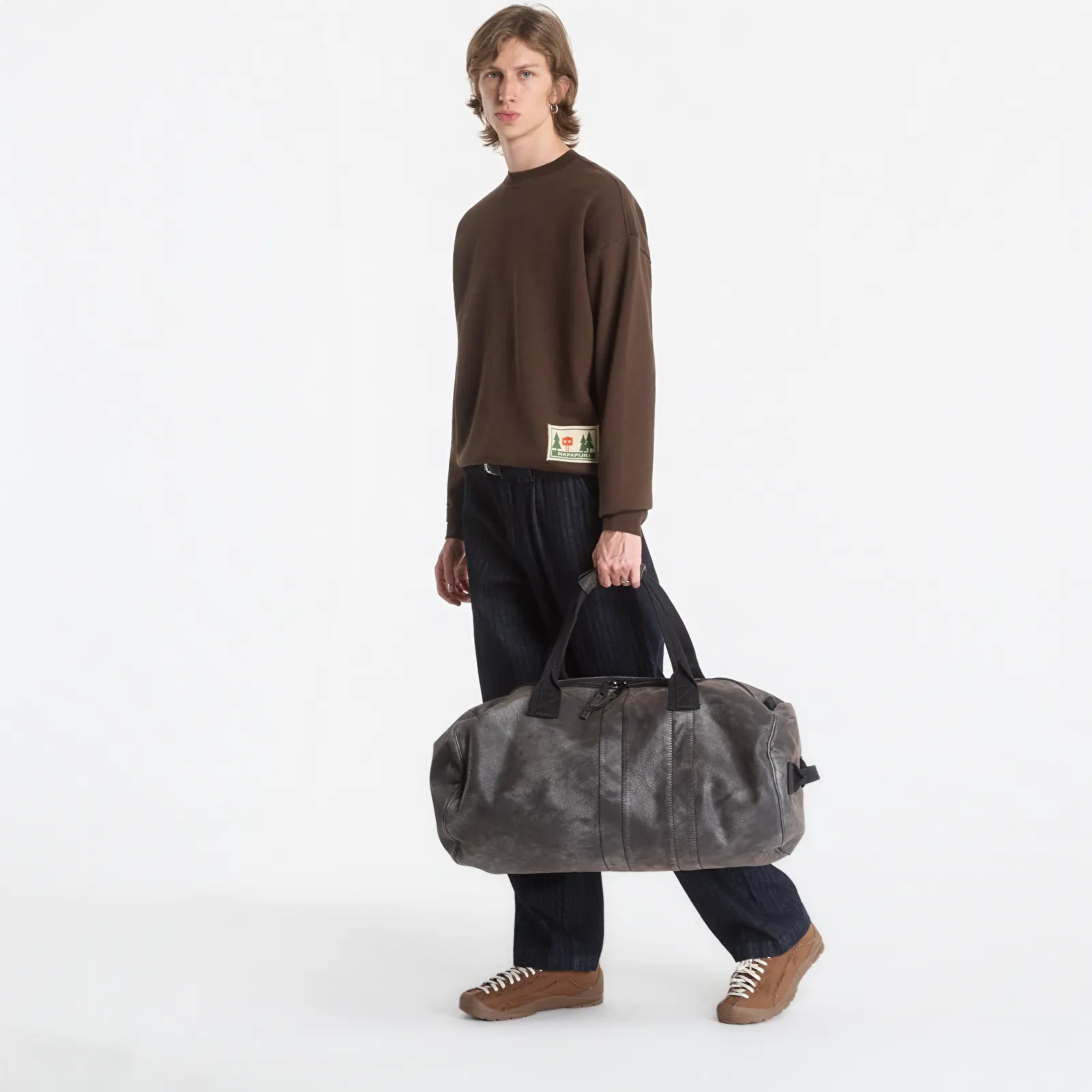 Moški hoodiji  Napapijri Trahus French Terry Sweatshirt Demitasse