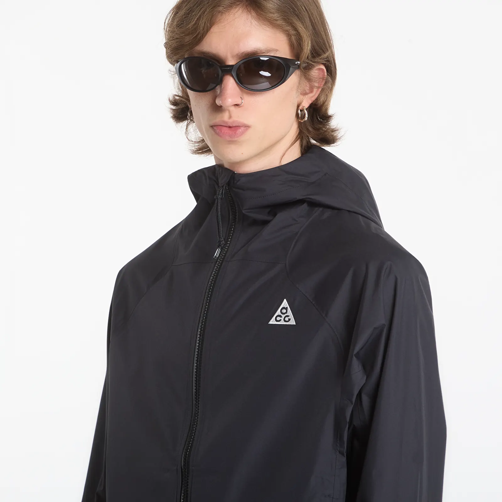 Pánské bundy Nike ACG "Phantazma" Men's Storm-FIT ADV Jacket Black/ Black/ Black/ Summit White