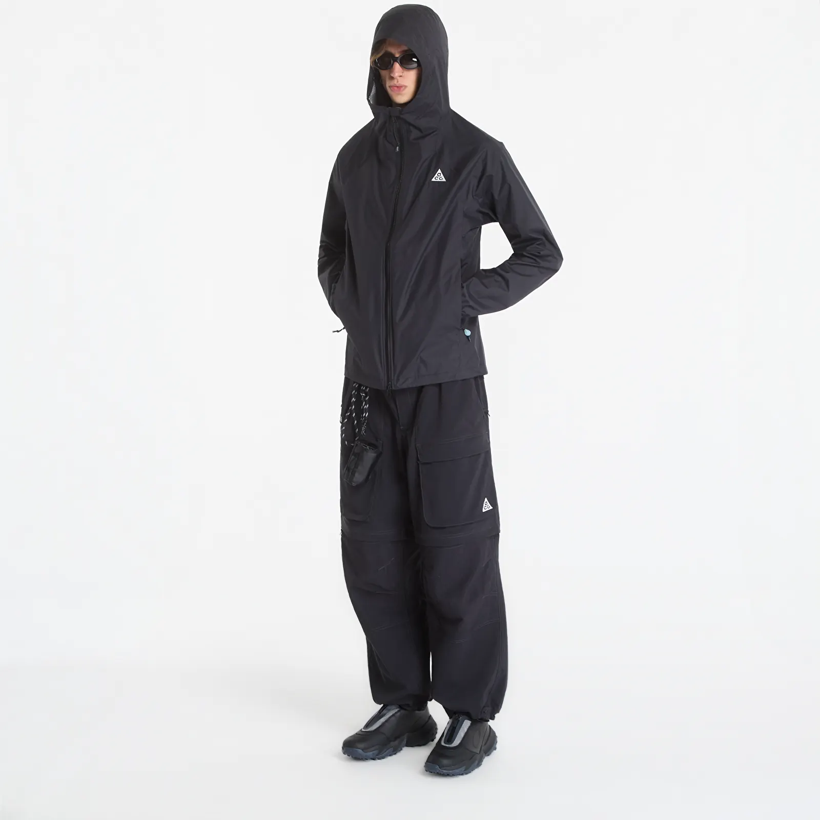 Pánské bundy Nike ACG "Phantazma" Men's Storm-FIT ADV Jacket Black/ Black/ Black/ Summit White