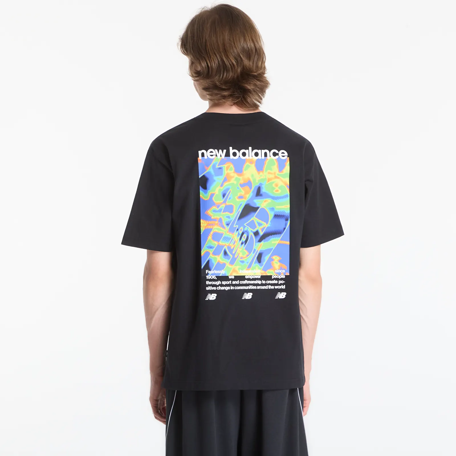 Men's T-shirts New Balance Heat Map Forward Thinker T-Shirt Black
