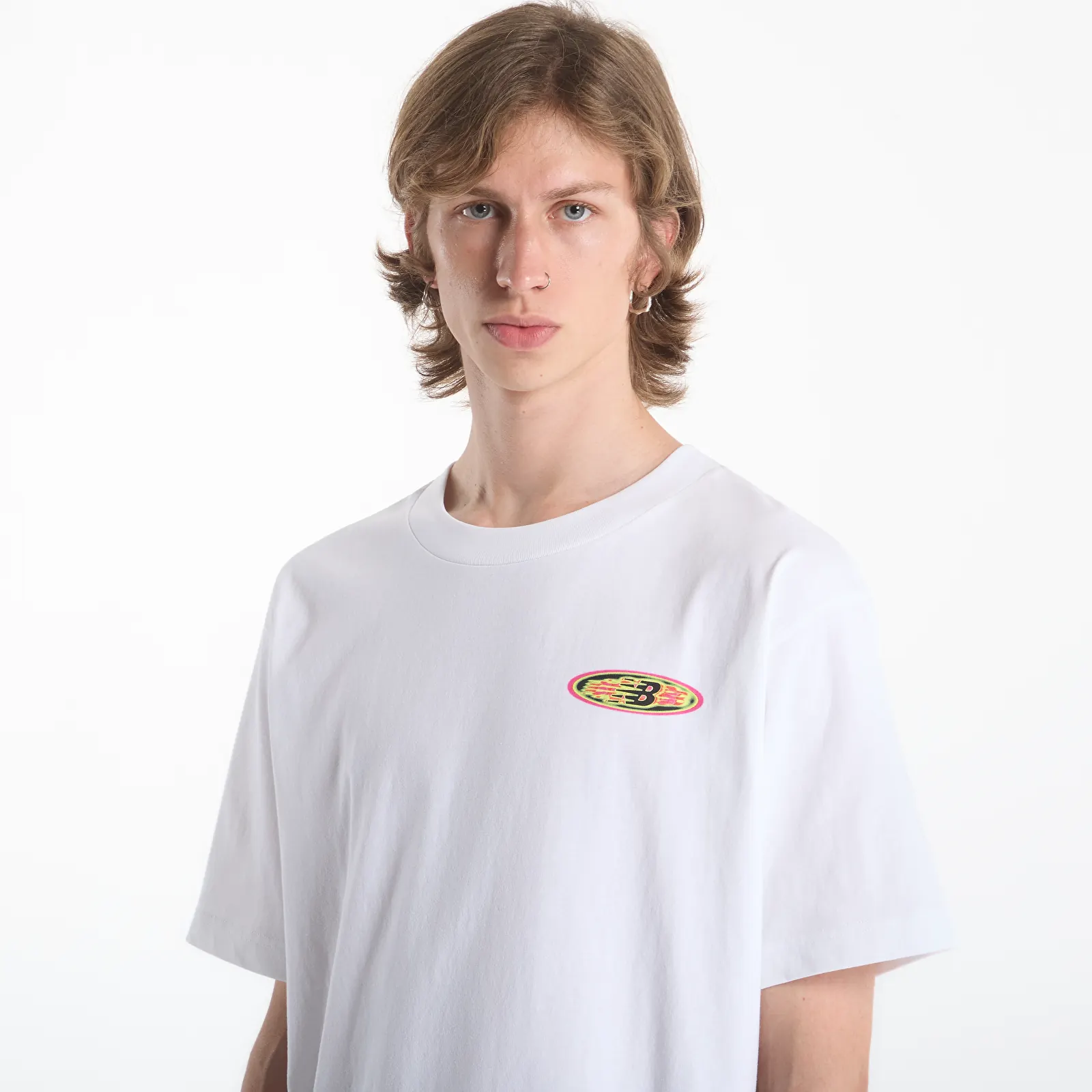 Men's T-shirts New Balance Heat Map Forward Thinker T-Shirt White