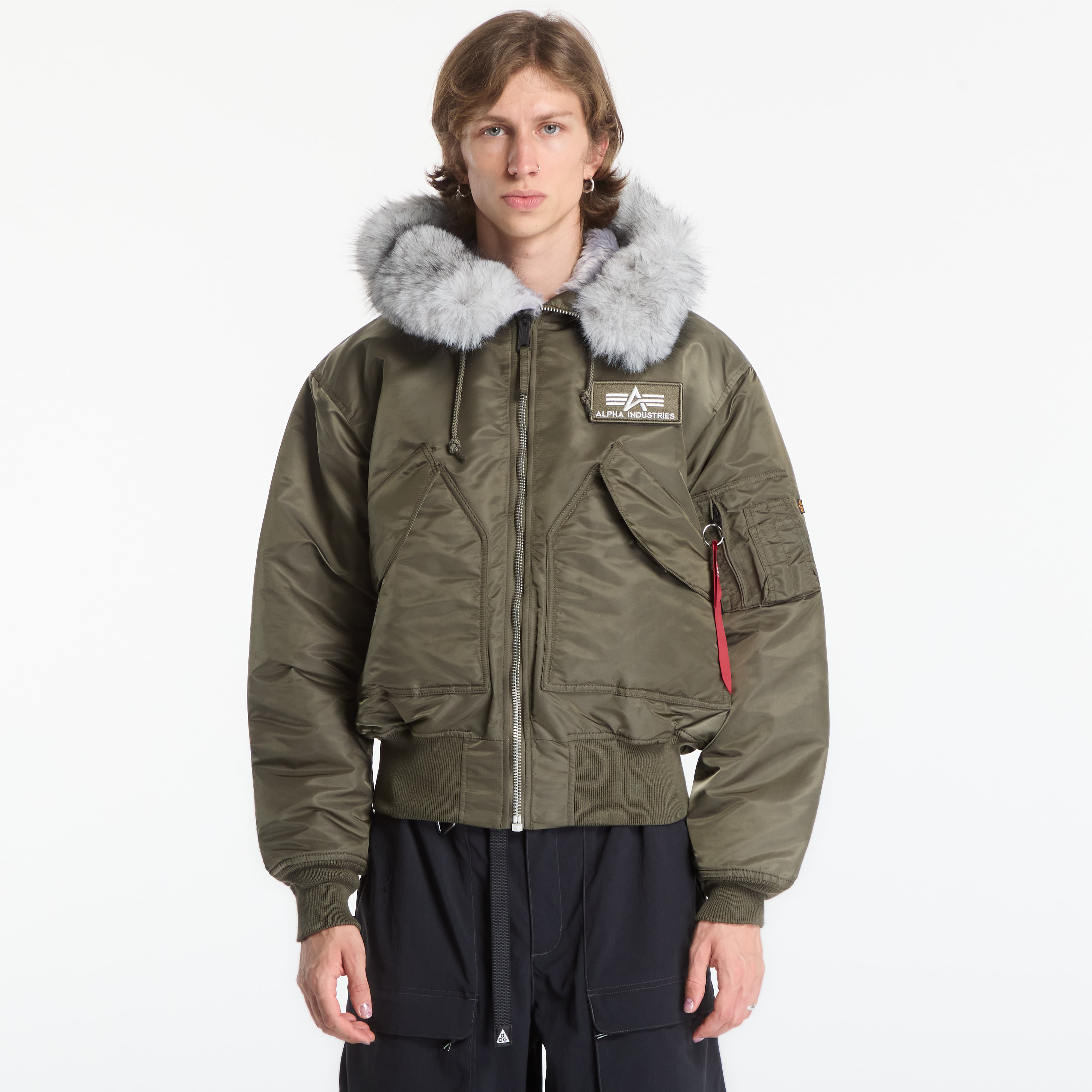 Яке Alpha Industries 45/P Hooded Custom Mud Olive M