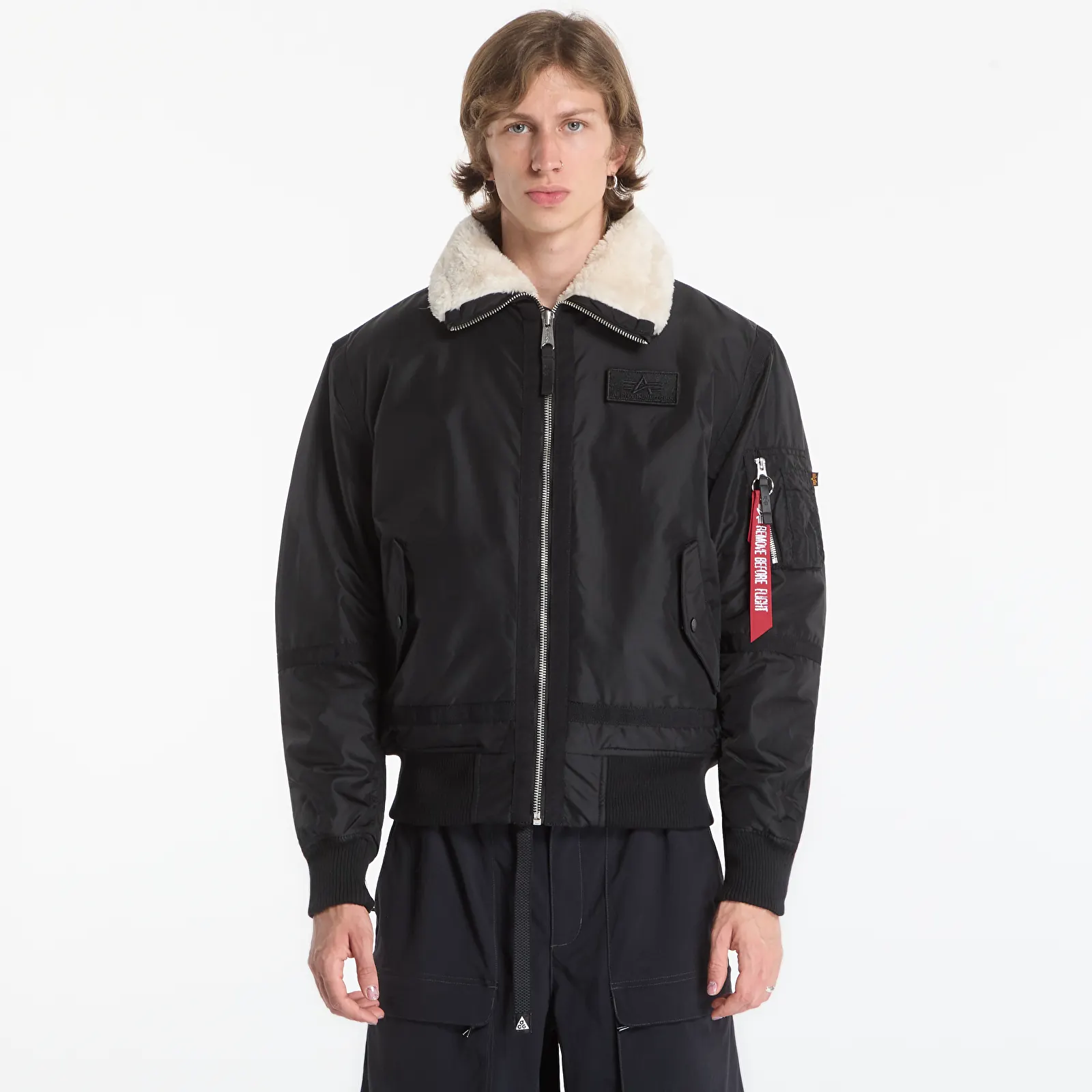 Férfi parkák Alpha Industries B-15 III TT Two Tone Black/ Beige
