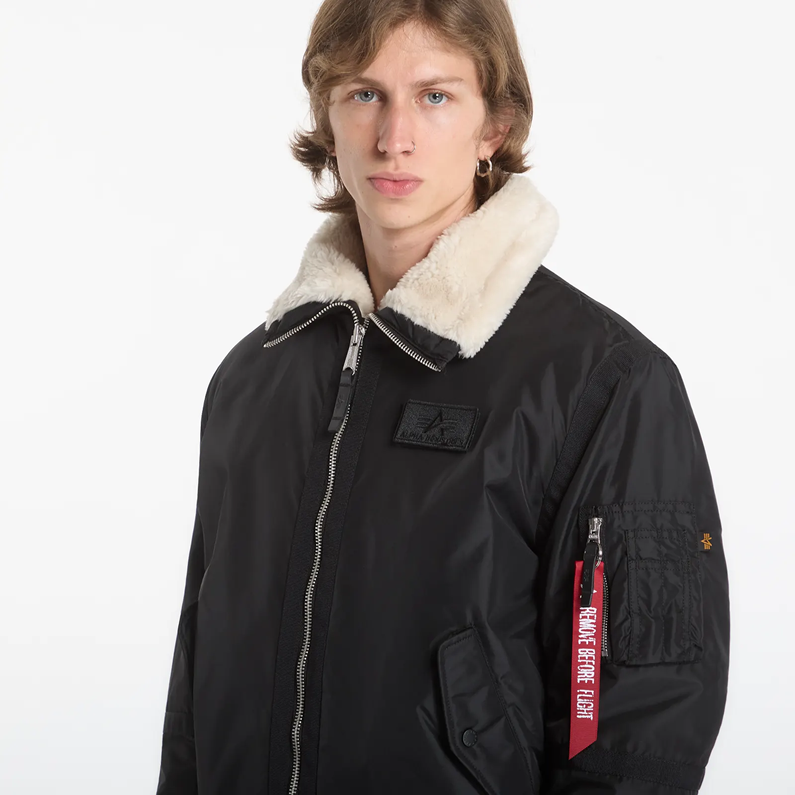 Férfi parkák Alpha Industries B-15 III TT Two Tone Black/ Beige