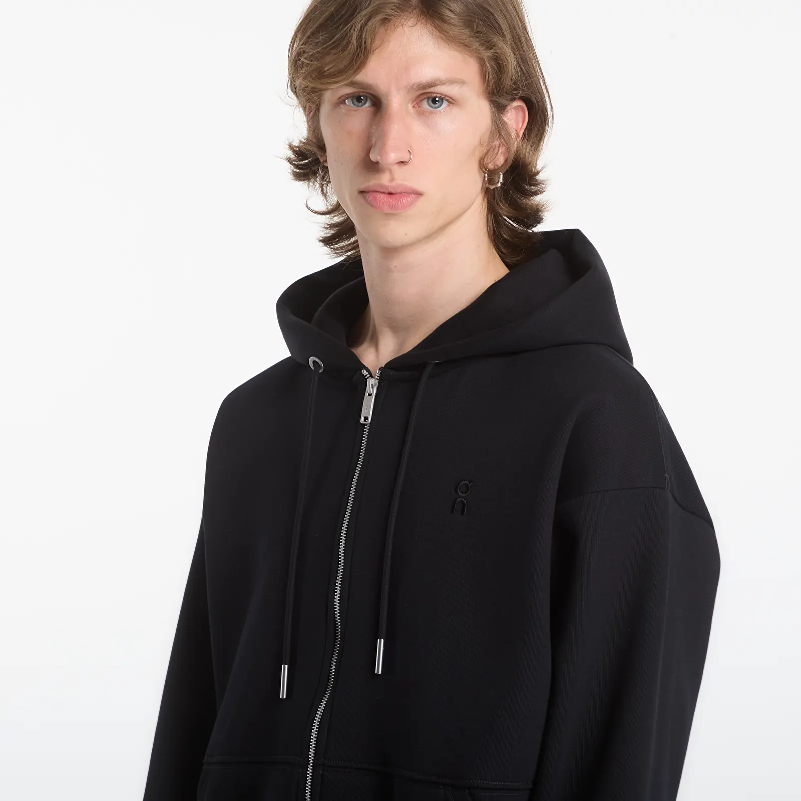 Pánske mikiny On Club Collective FZ Hoodie Black