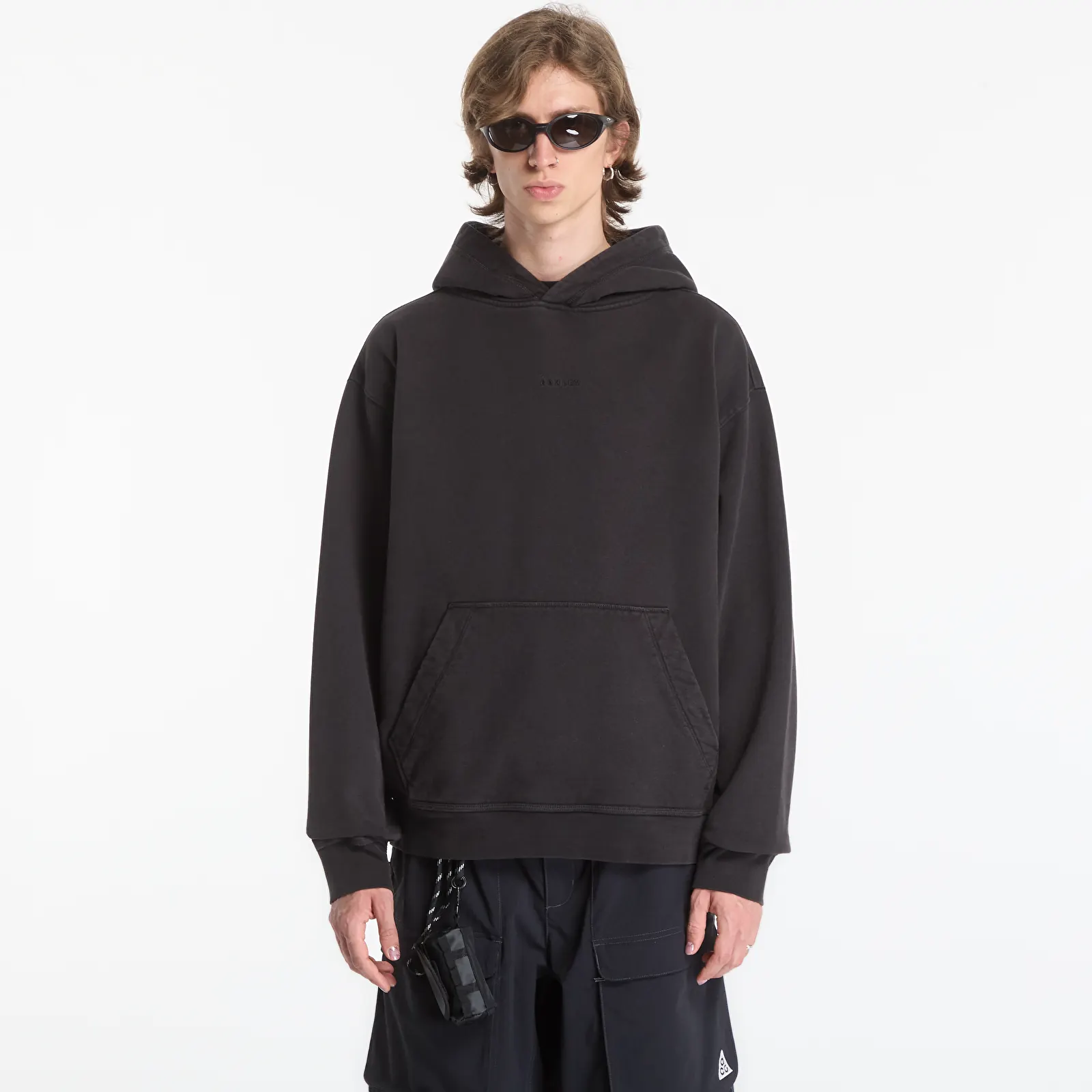 Men's sweatshirts Oakley Echo Mod Embroidered Hoodie Pitch Black