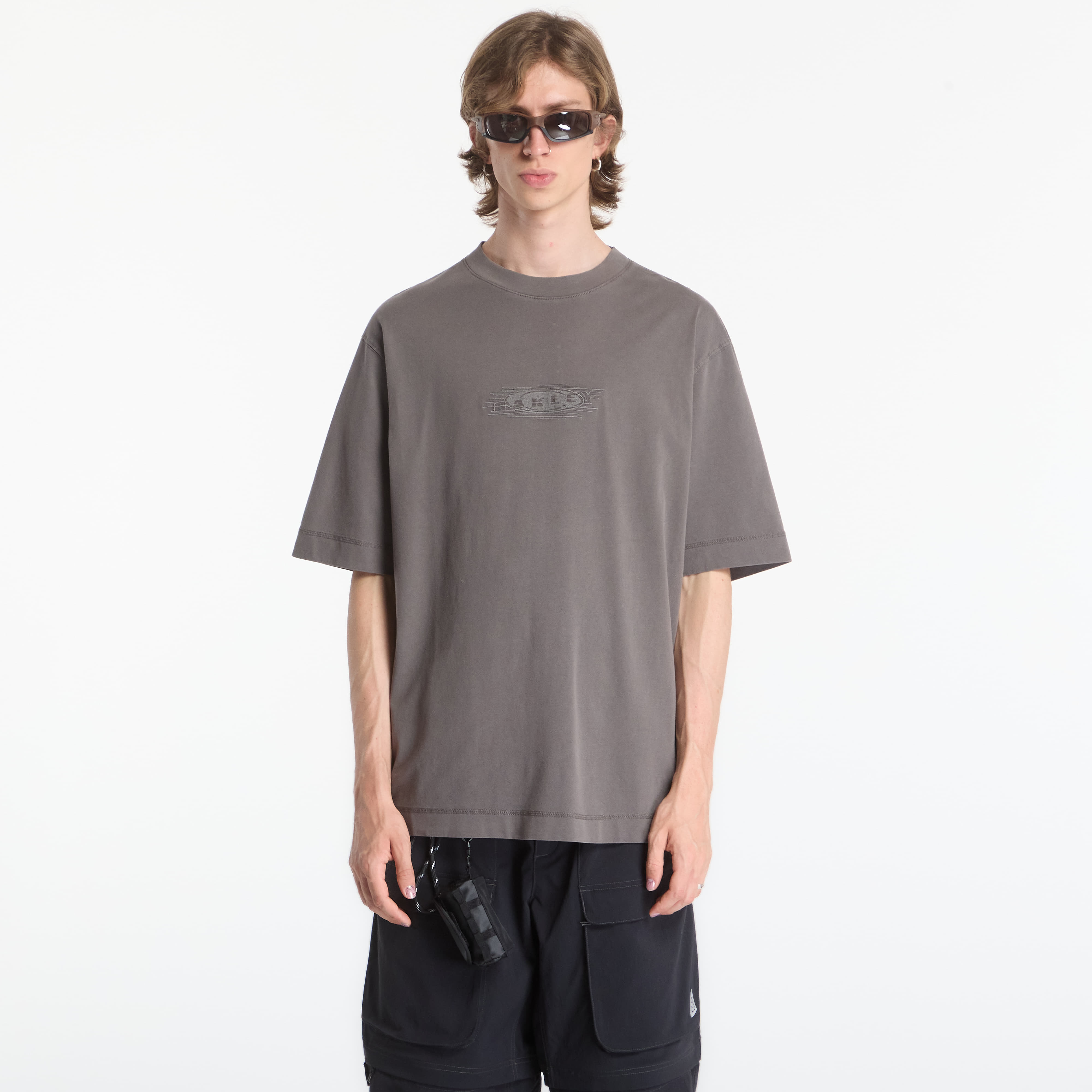 Тениска Oakley Echo Mod Embroidered Tee Granite Gray L