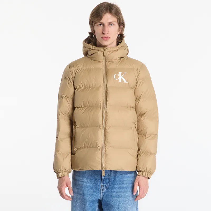 Péřovka Calvin Klein Jeans Ls Ltwt Nyln Paded H Brown