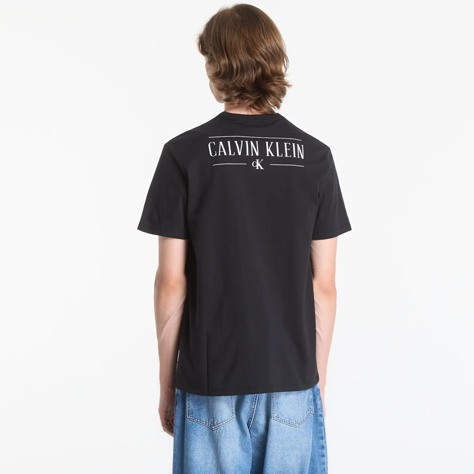 Pánská trička Calvin Klein Jeans Ss 30s Eu Calvin Kle Black