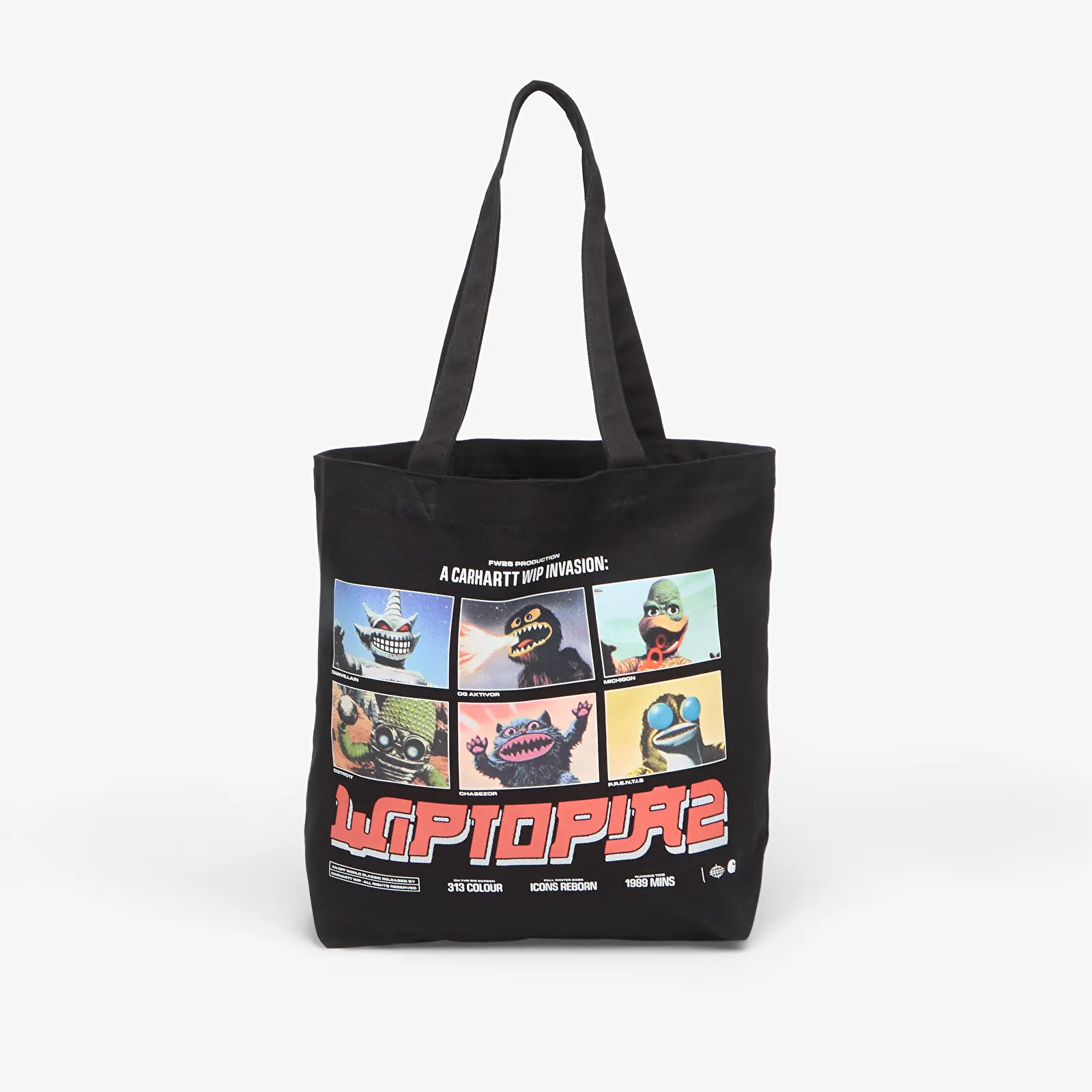 Чоловічі сумки через плече Carhartt WIP Canvas Graphic Tote WIPTOPIA 2, Print Black