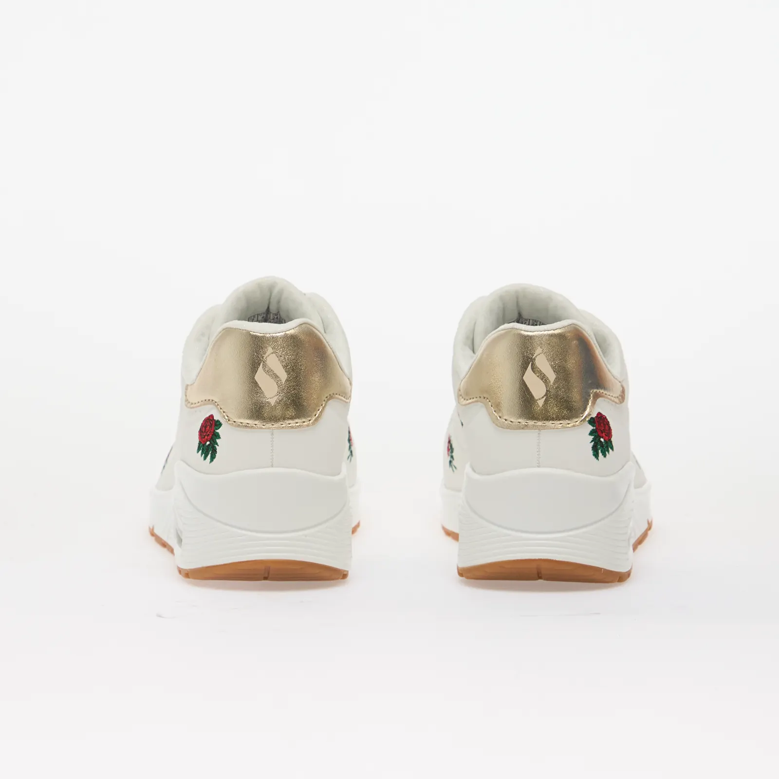 Damesschoenen Skechers Uno - Champagne & Roses White/ Red