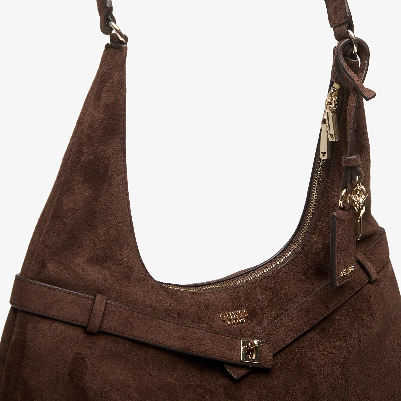 Handtassen GUESS Ella Hobo Espresso
