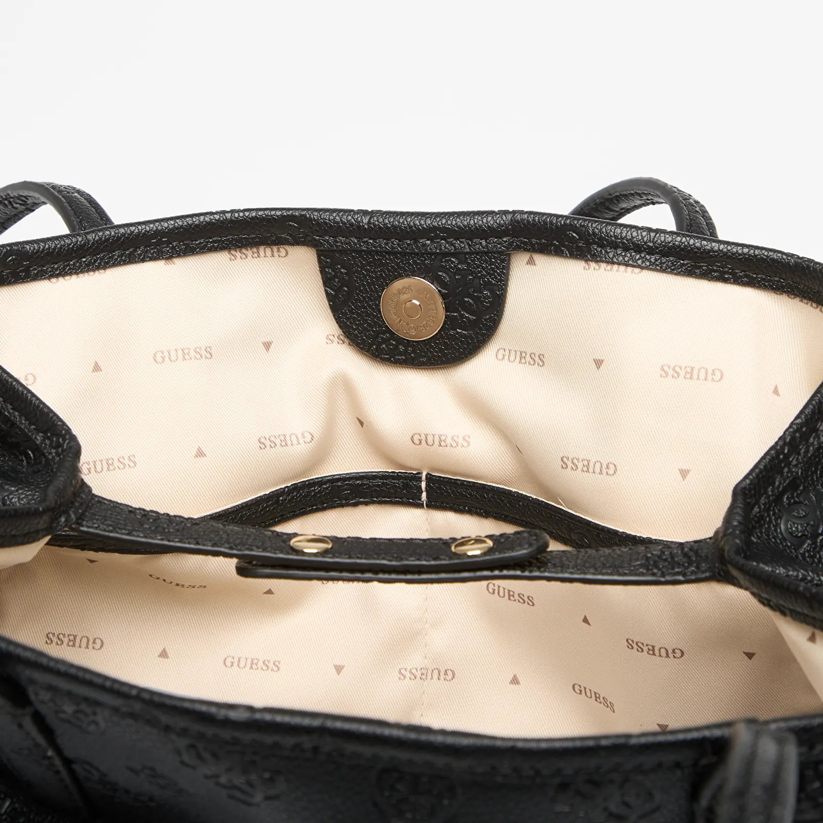 Handtassen GUESS Victtoria 2 In 1 Tote Black Logo