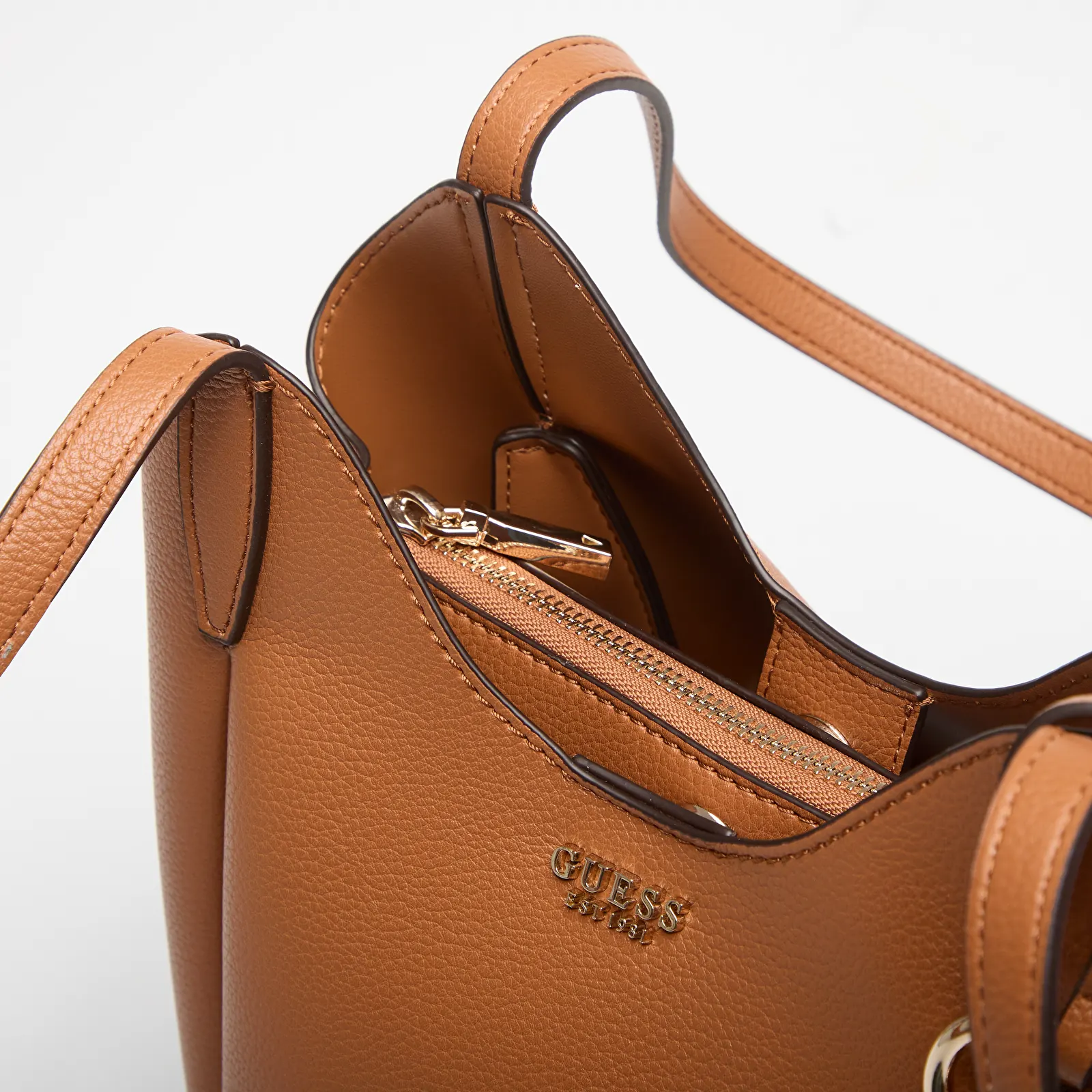 Käekotid GUESS Melody Bucket Caramel