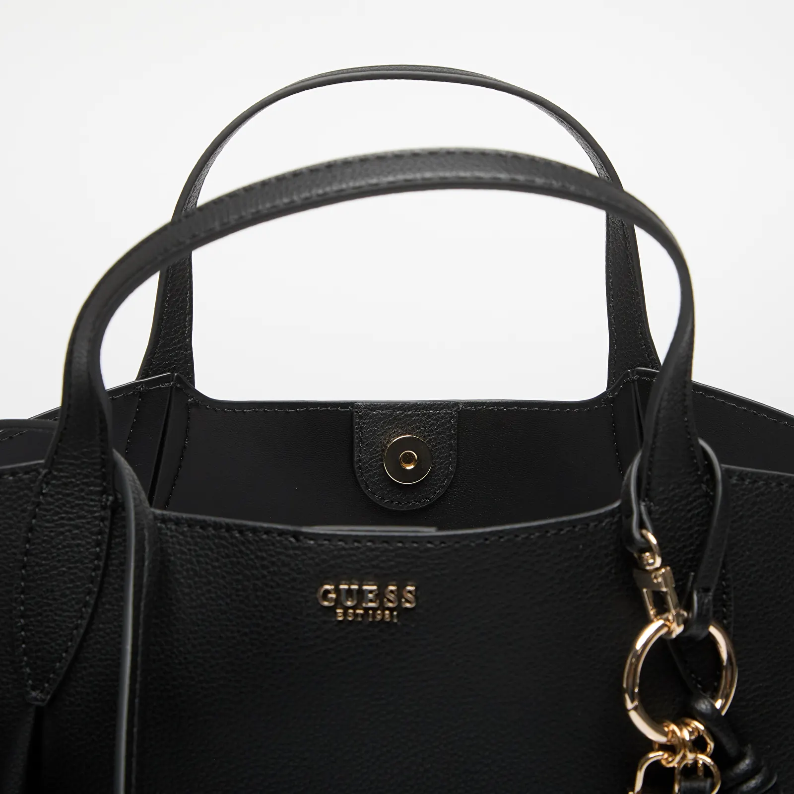 Handtassen GUESS Melody 2 In 1 Satchel Black