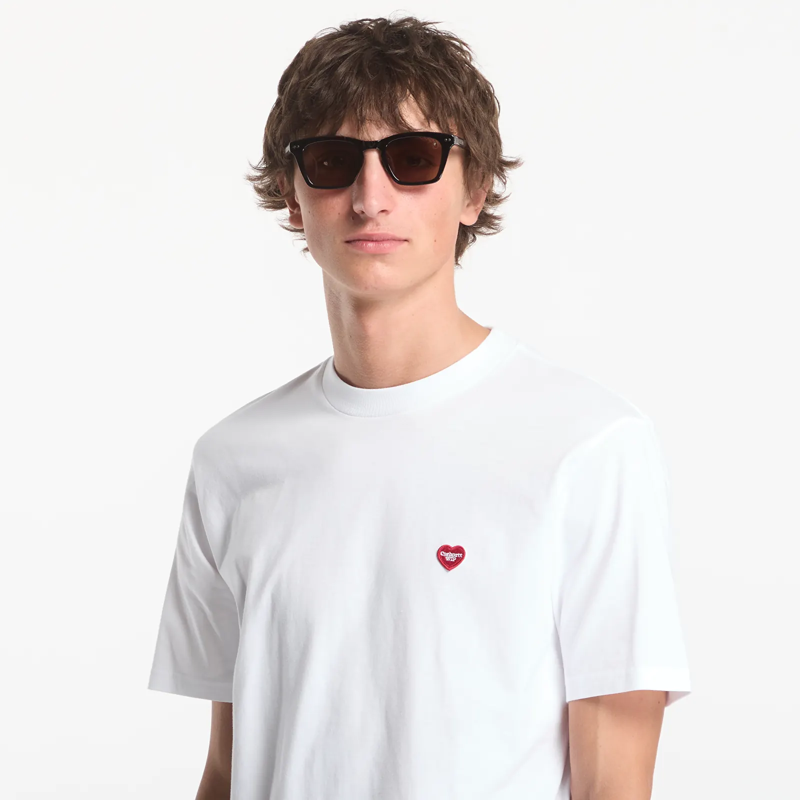 Men's T-shirts Carhartt WIP S/S Small Heart T-Shirt UNISEX White/ Red