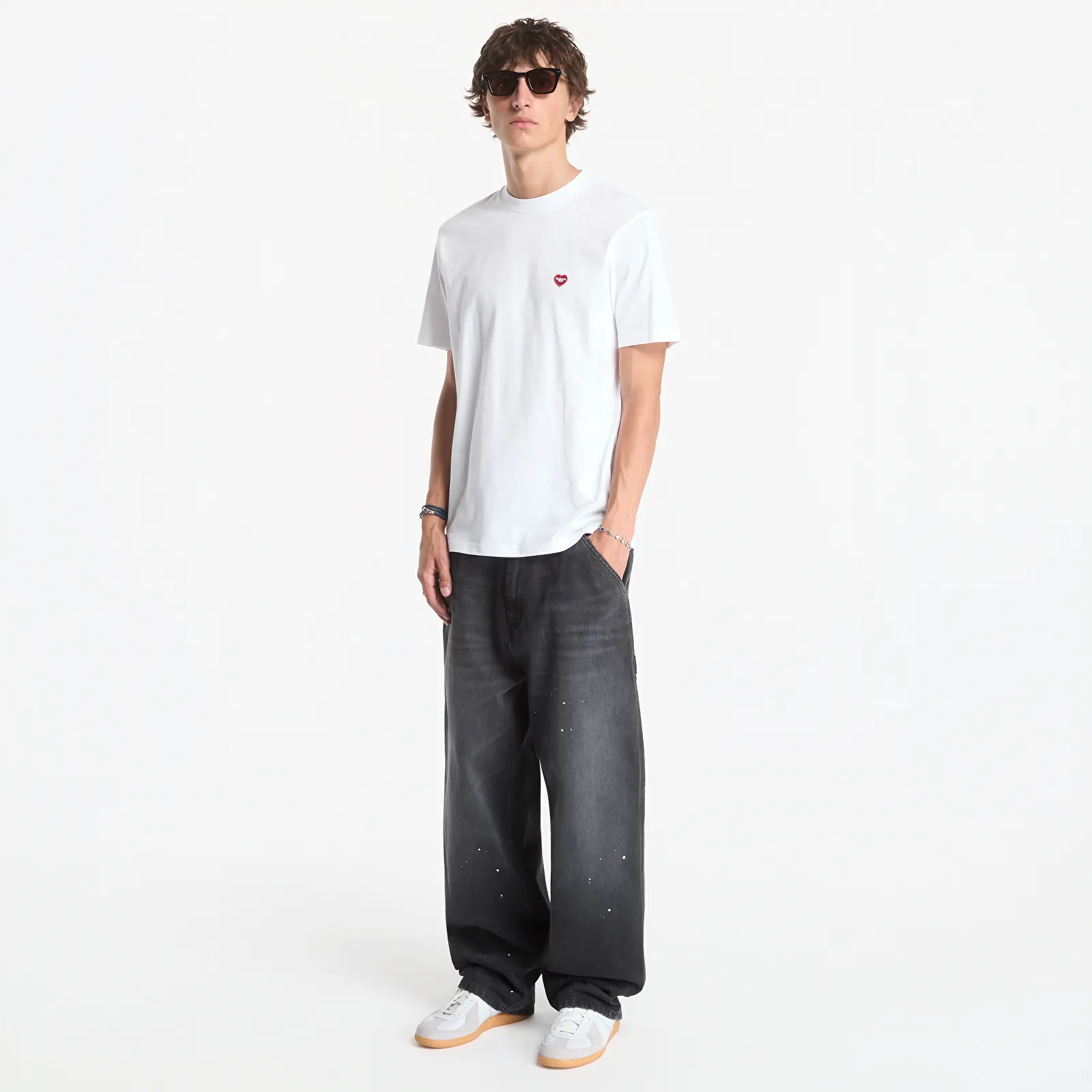 Men's T-shirts Carhartt WIP S/S Small Heart T-Shirt UNISEX White/ Red
