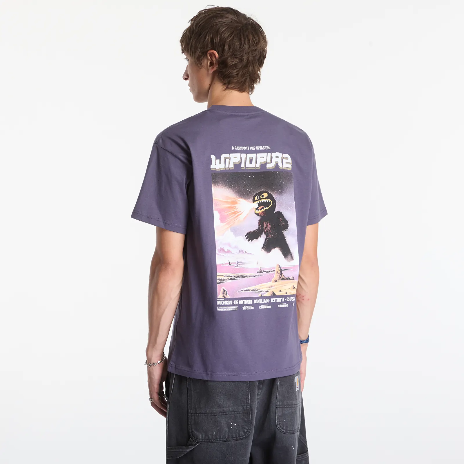 Men's T-shirts Carhartt WIP S/S Wiptopia II T-Shirt UNISEX Shady Purple