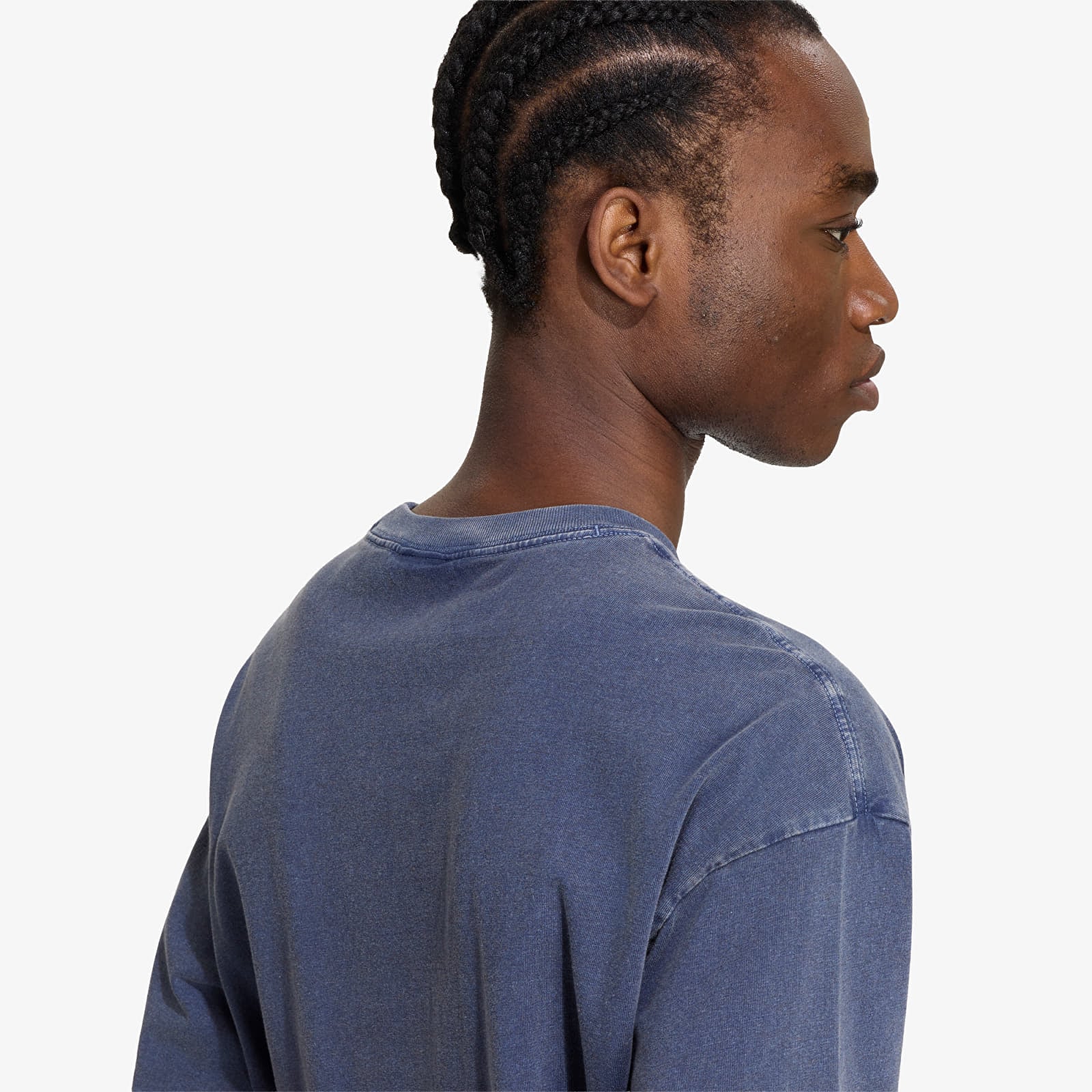 Tricouri  adidas Trefoil Essentials Washed Loose Dropped Shoulder T-Shirt Dark Blue
